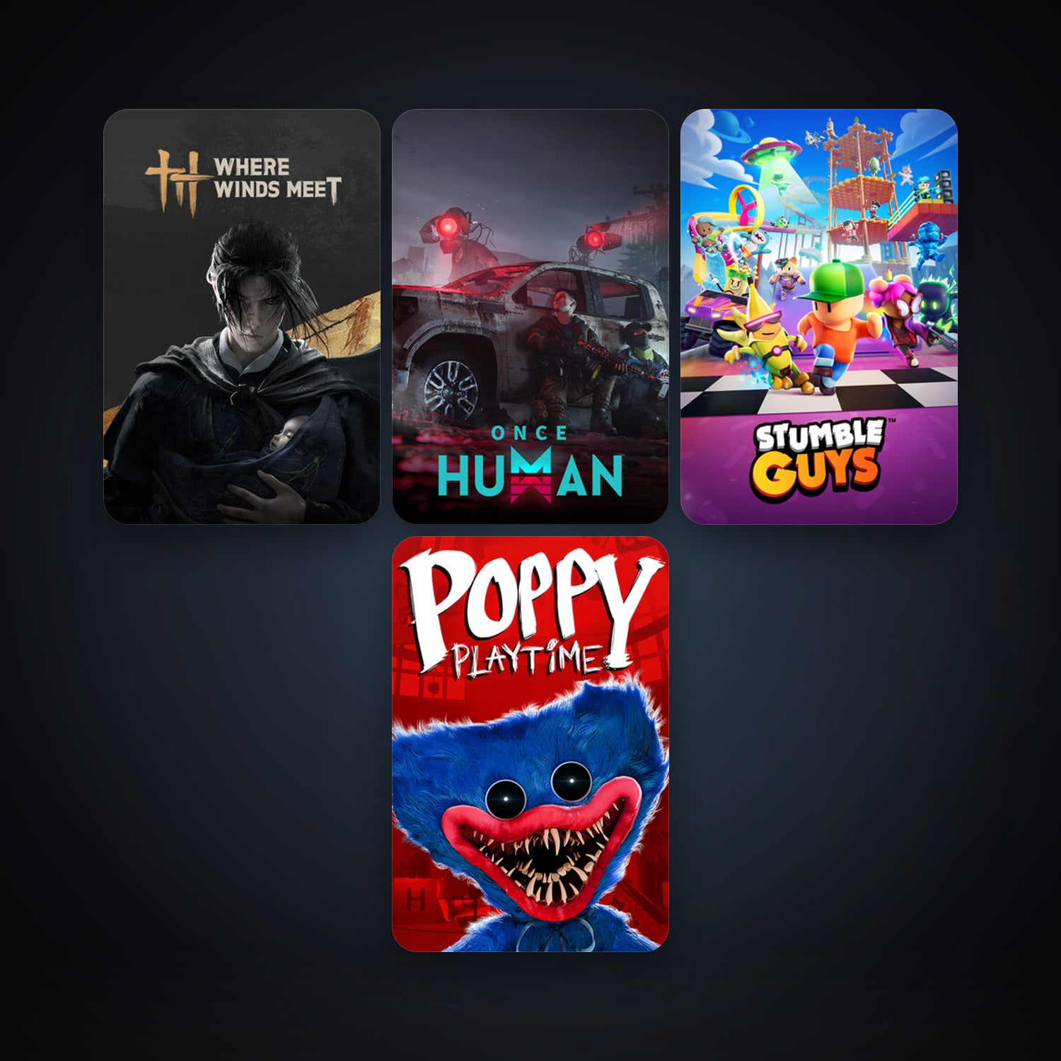 Stumble Guys + Poppy Playtime, 7 games, clean — HabibiAccounts