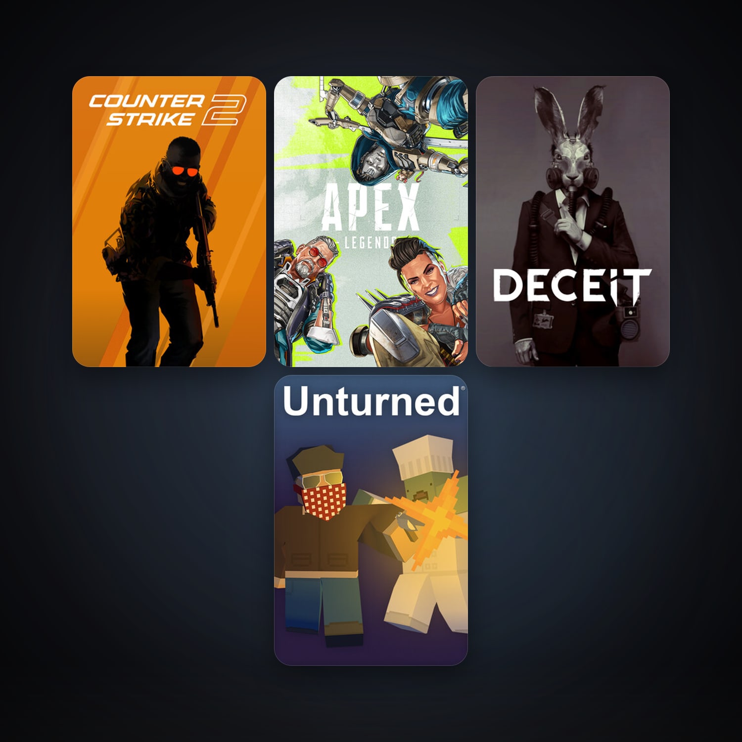 CS2 Prime + Unturned, 4 games, clean — HabibiAccounts