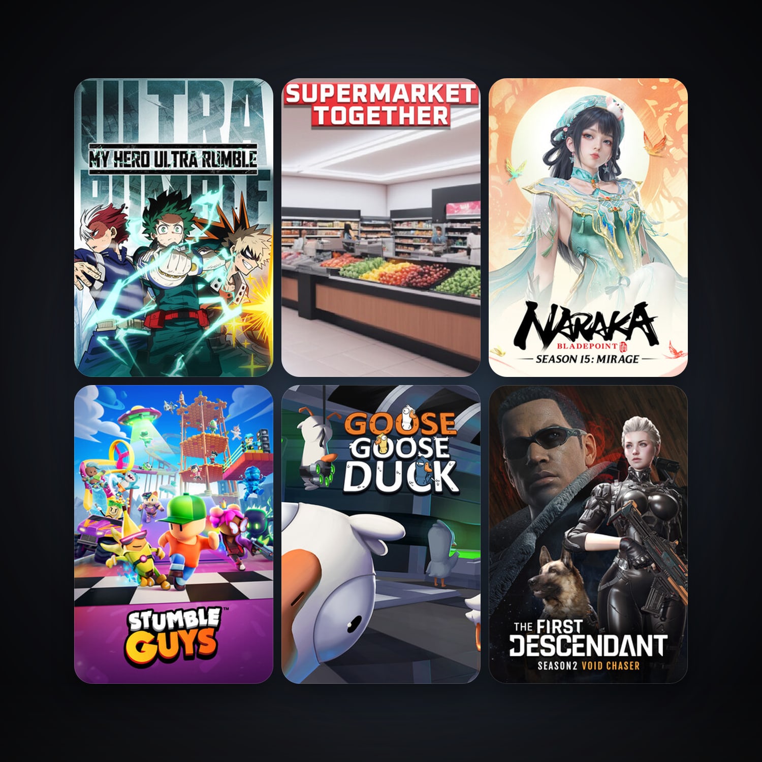 Space Crew + NARAKA: BLADEPOINT, 16 games, clean — HabibiAccounts