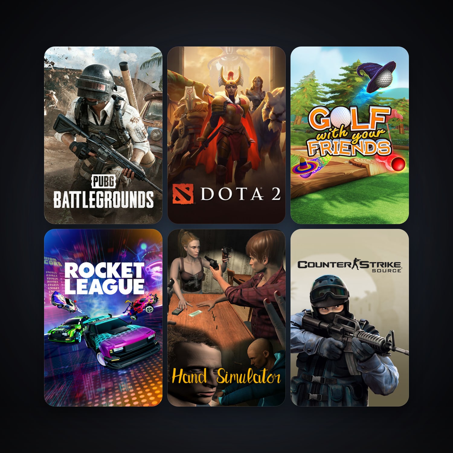 Counter-Strike: Source + Dota 2, 14 games, Steam 60, clean — HabibiAccounts