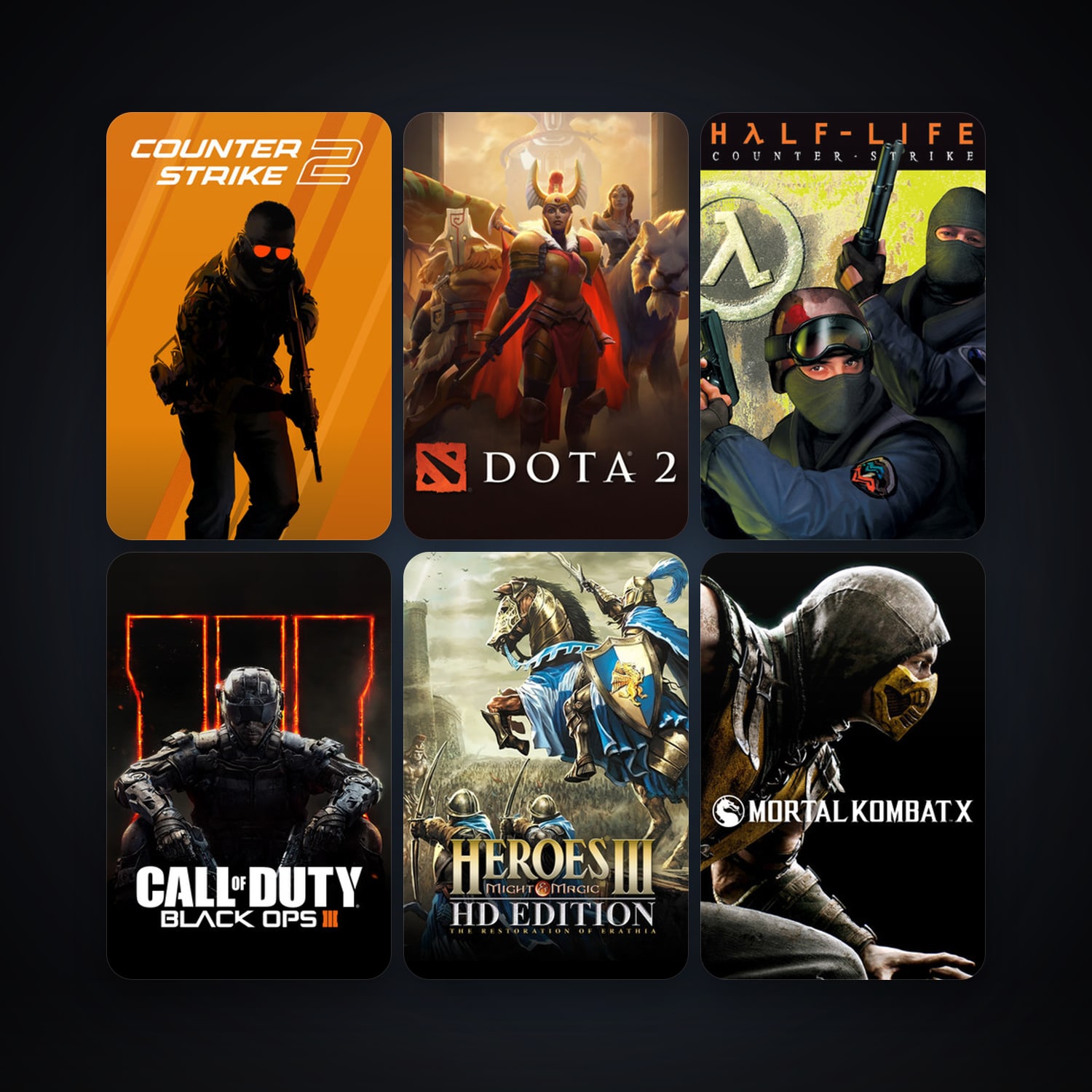 Counter-Strike + Dota 2, 34 games, Steam 11, clean — HabibiAccounts