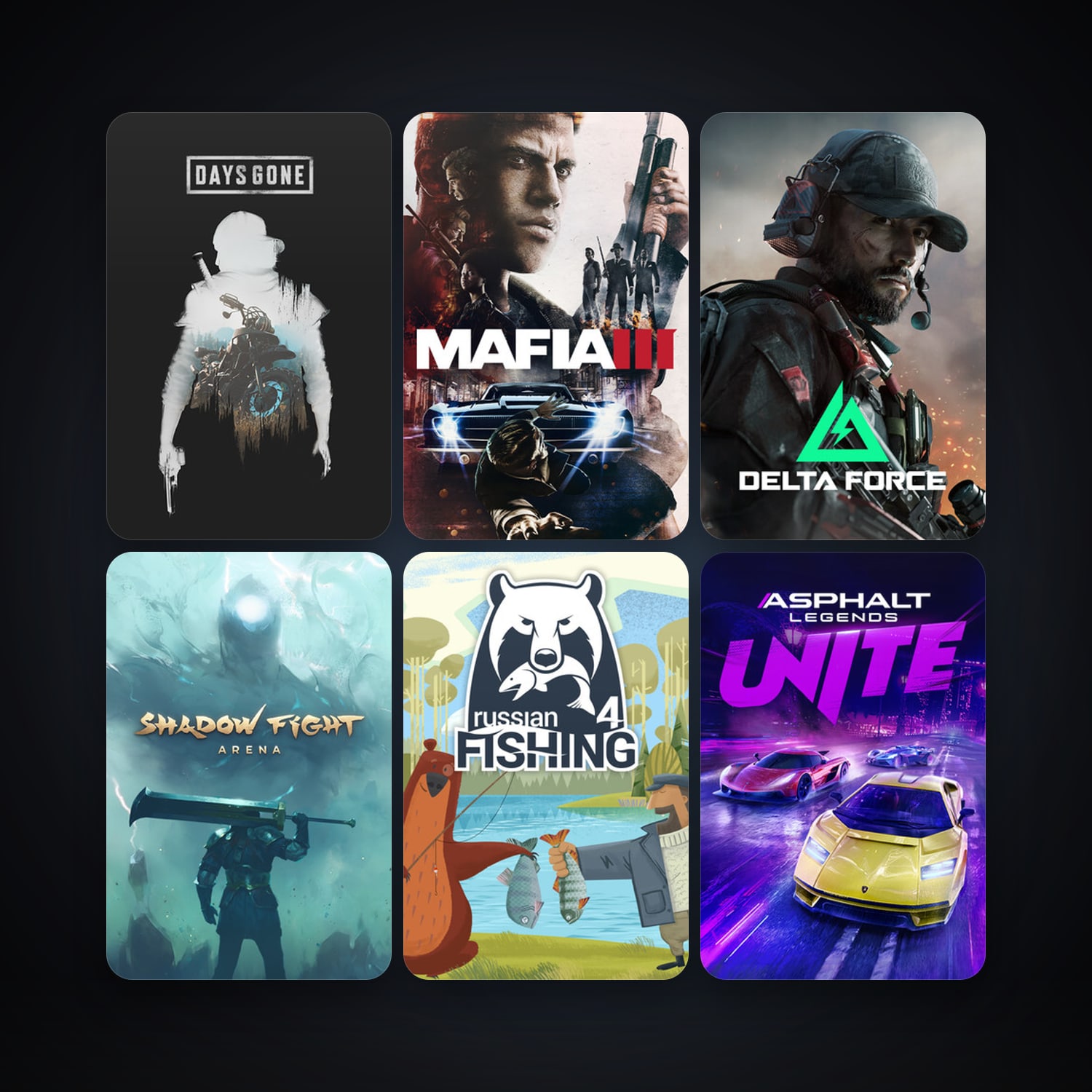 Mafia III + Russian Fishing 4, 9 games, clean — HabibiAccounts