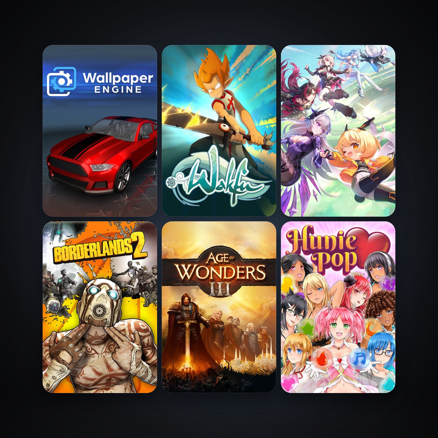 Wallpaper Engine & WAKFU | 17 Games | Clean — HabibiAccounts