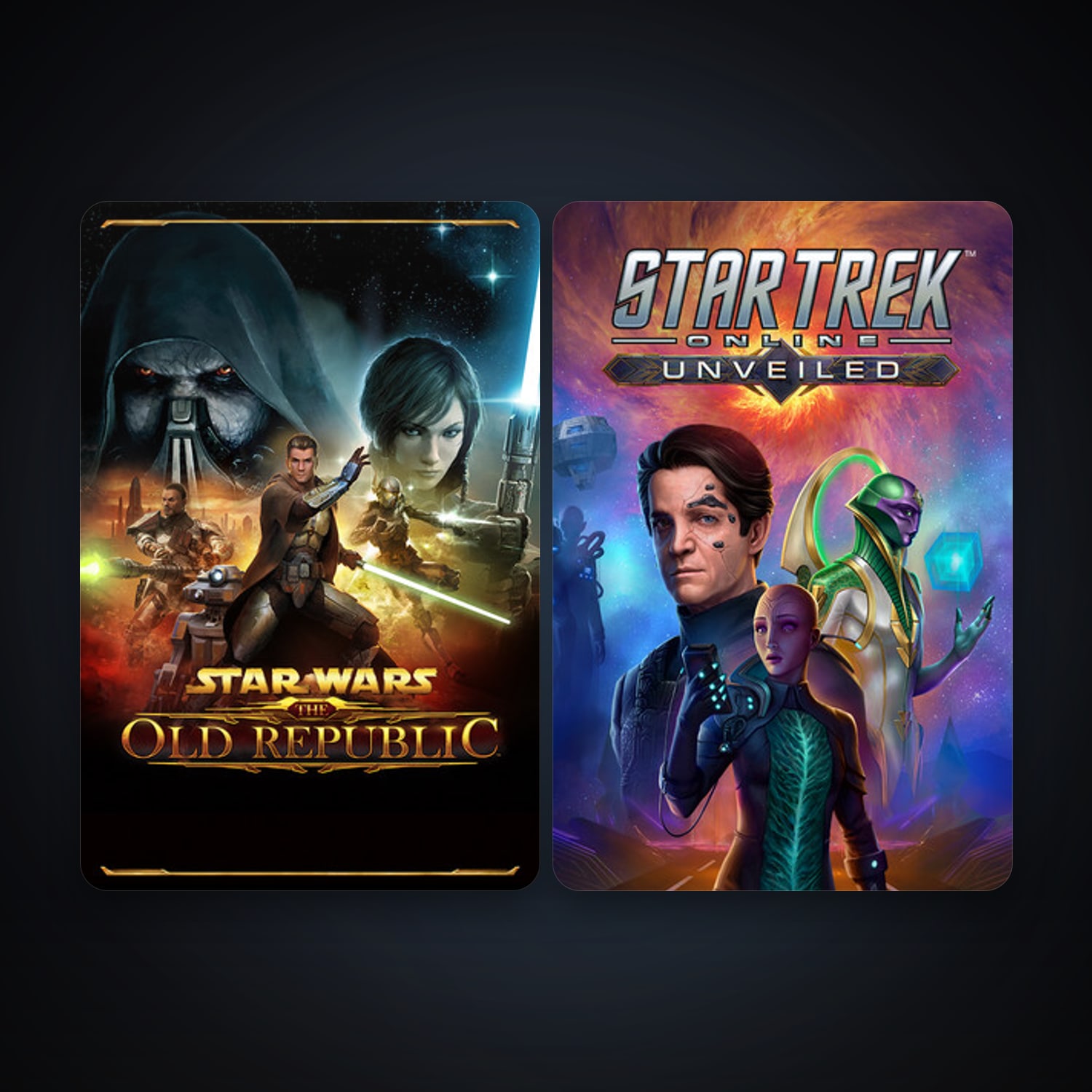 Star Trek Online + STAR WARS: The Old Republic, 2 games, clean — HabibiAccounts