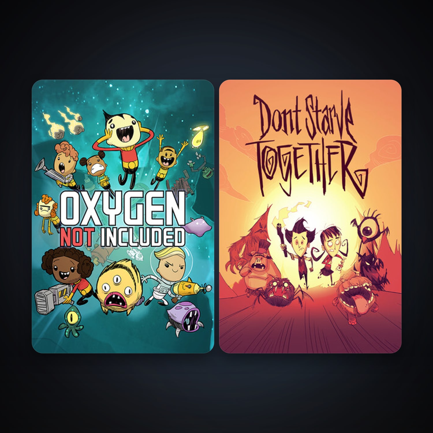 Don't Starve Together + Oxygen Not Included, 2 games, clean — HabibiAccounts