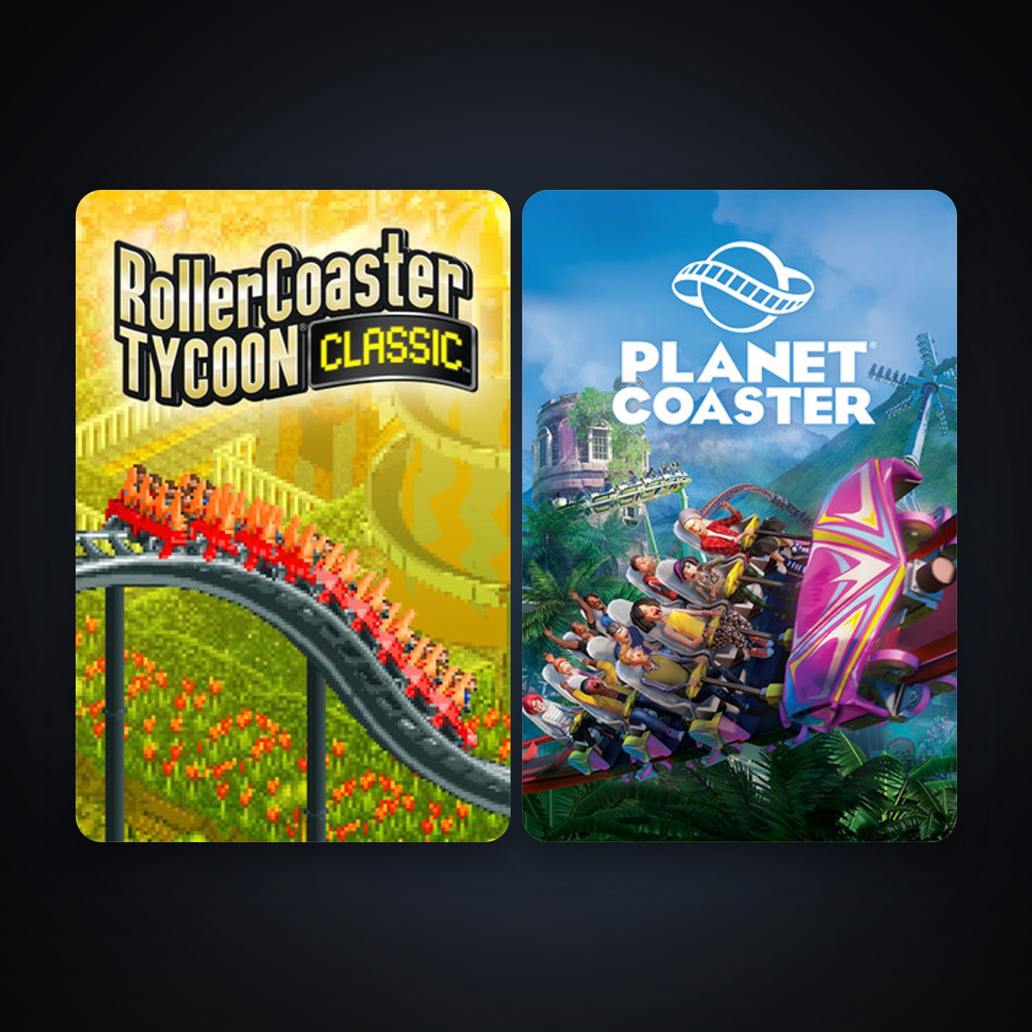 Planet Coaster + RollerCoaster Tycoon Classic, 2 games, clean — HabibiAccounts