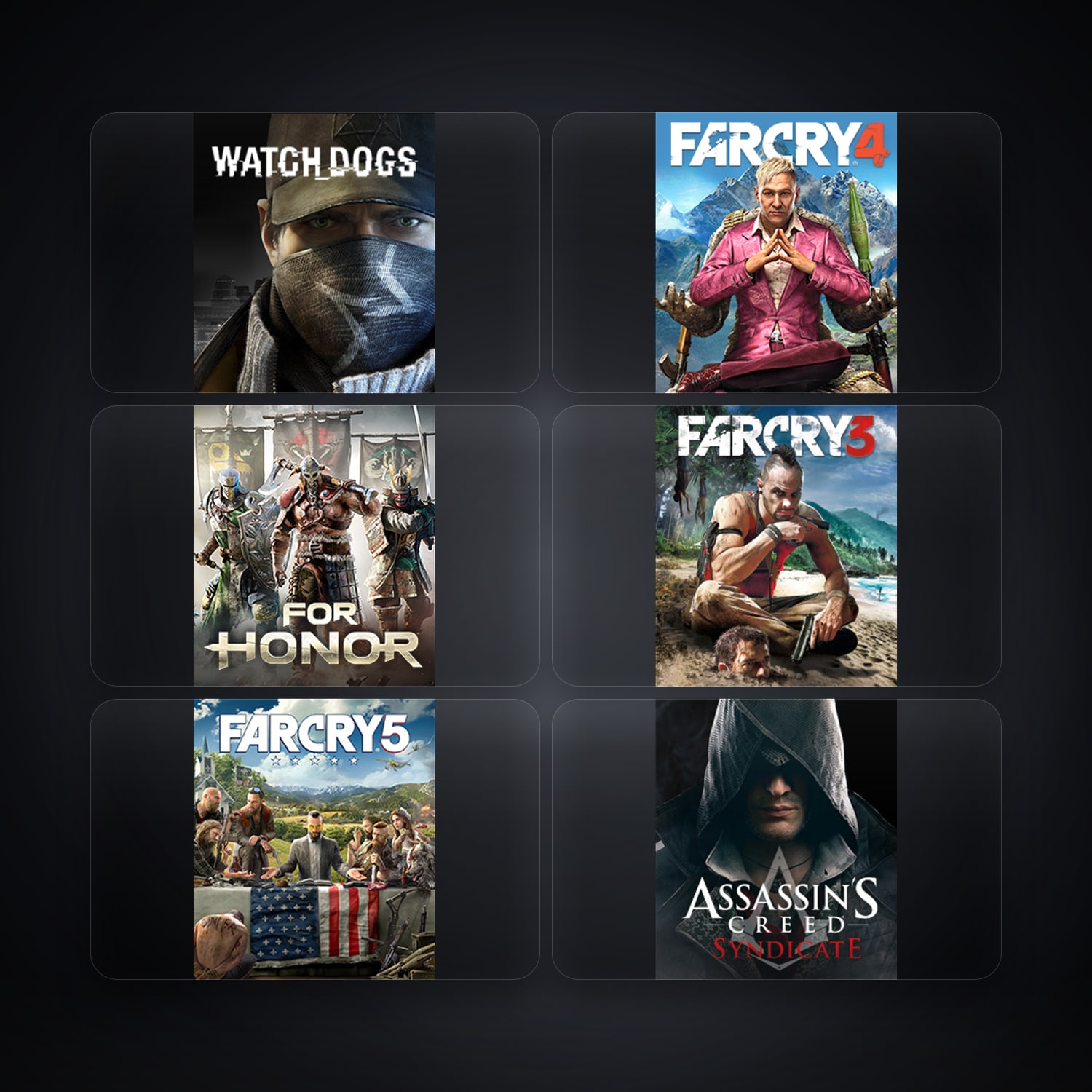 Ubisoft Watch_Dogs + Far Cry 4 — PE — 11 games — HabibiAccounts