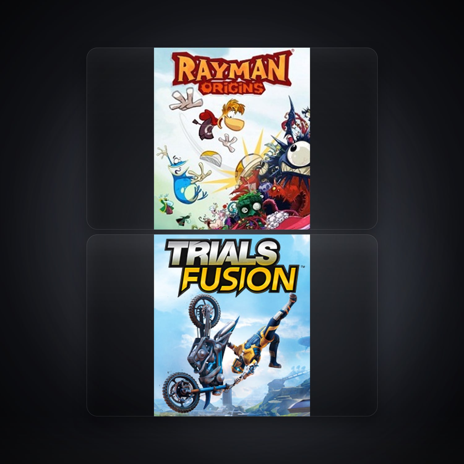 Rayman Origins & Trials Fusion | 2 Games — HabibiAccounts
