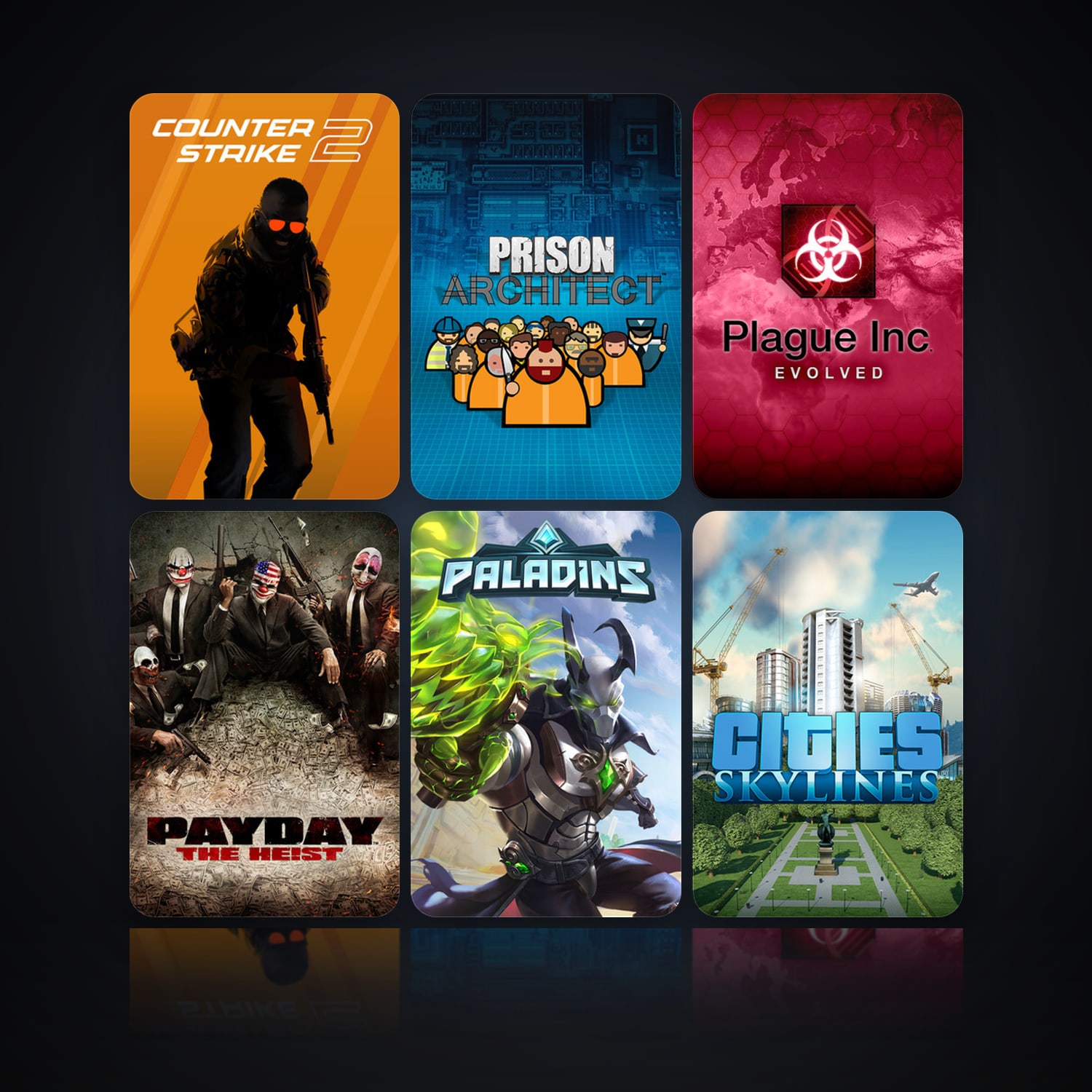 CS2 Prime & Prison Architect | 16 Games | Clean — HabibiAccounts