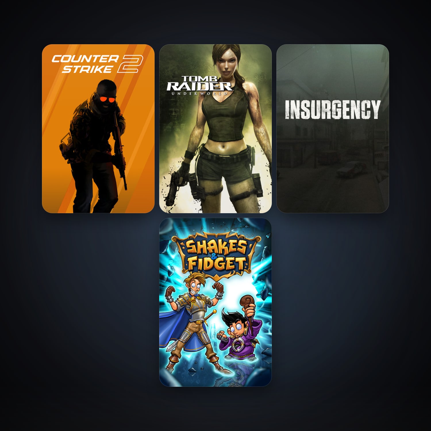 CS2 Prime + Tomb Raider: Underworld, 10 games, clean — HabibiAccounts