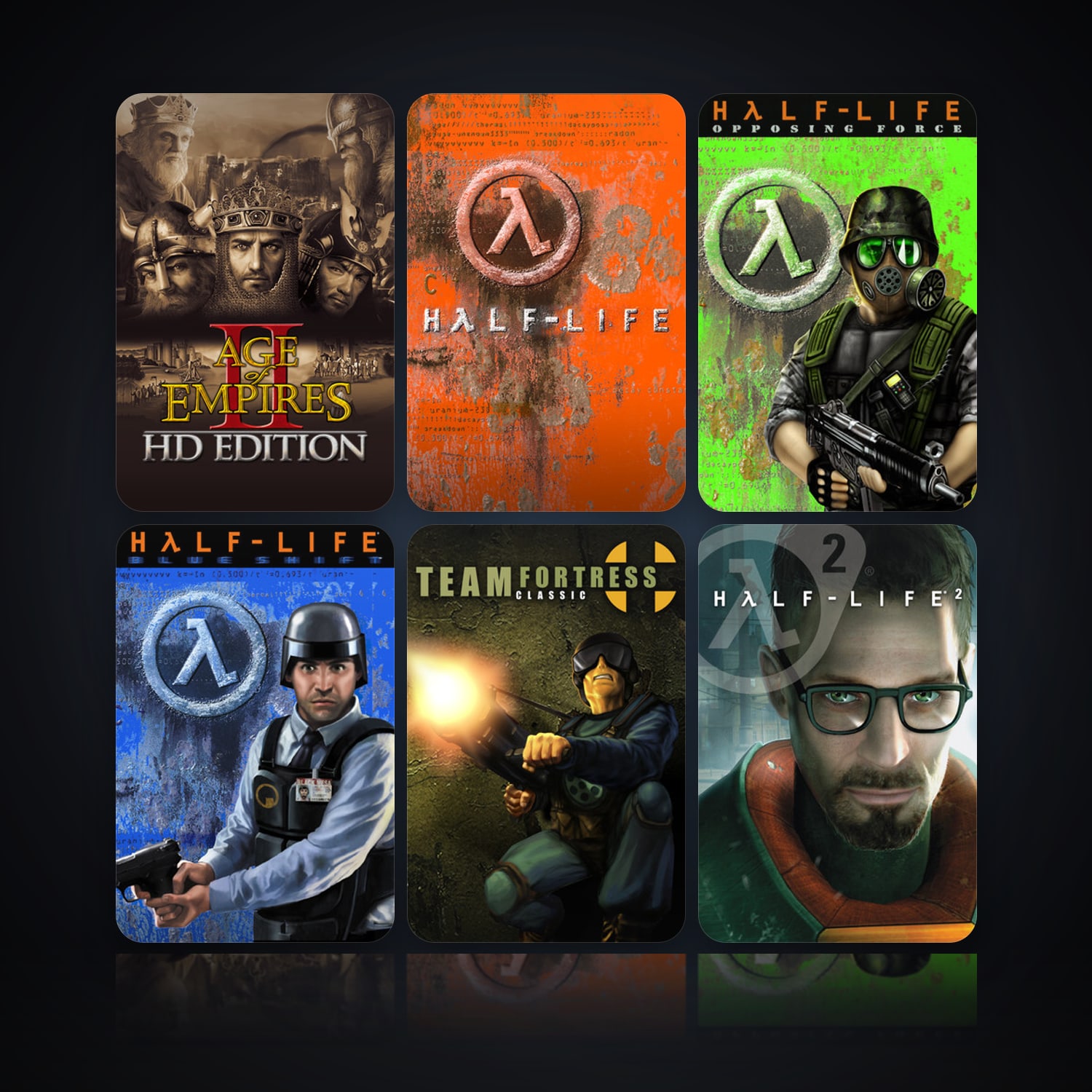 Age of Empires II & Half-Life | 16 Games | Clean — HabibiAccounts
