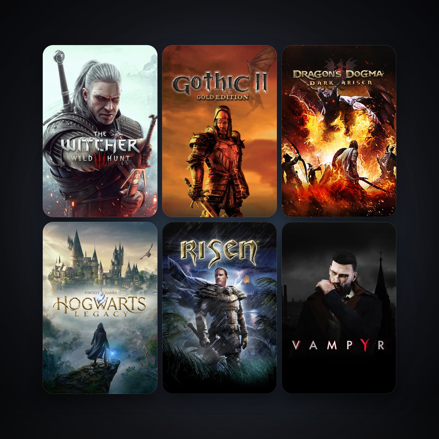 Gothic II: Gold Edition + Risen, 12 games, clean — HabibiAccounts