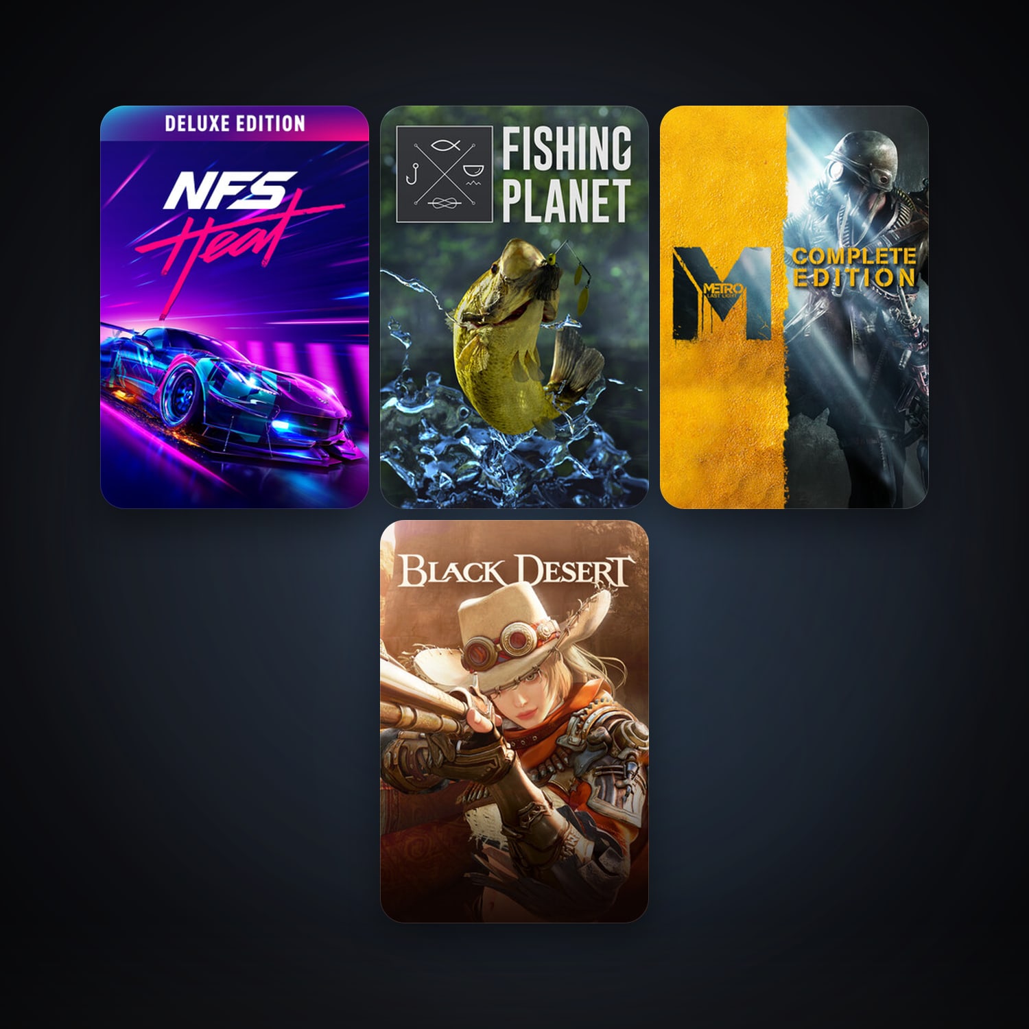 Metro: Last Light + Fishing Planet, 6 games, clean — HabibiAccounts