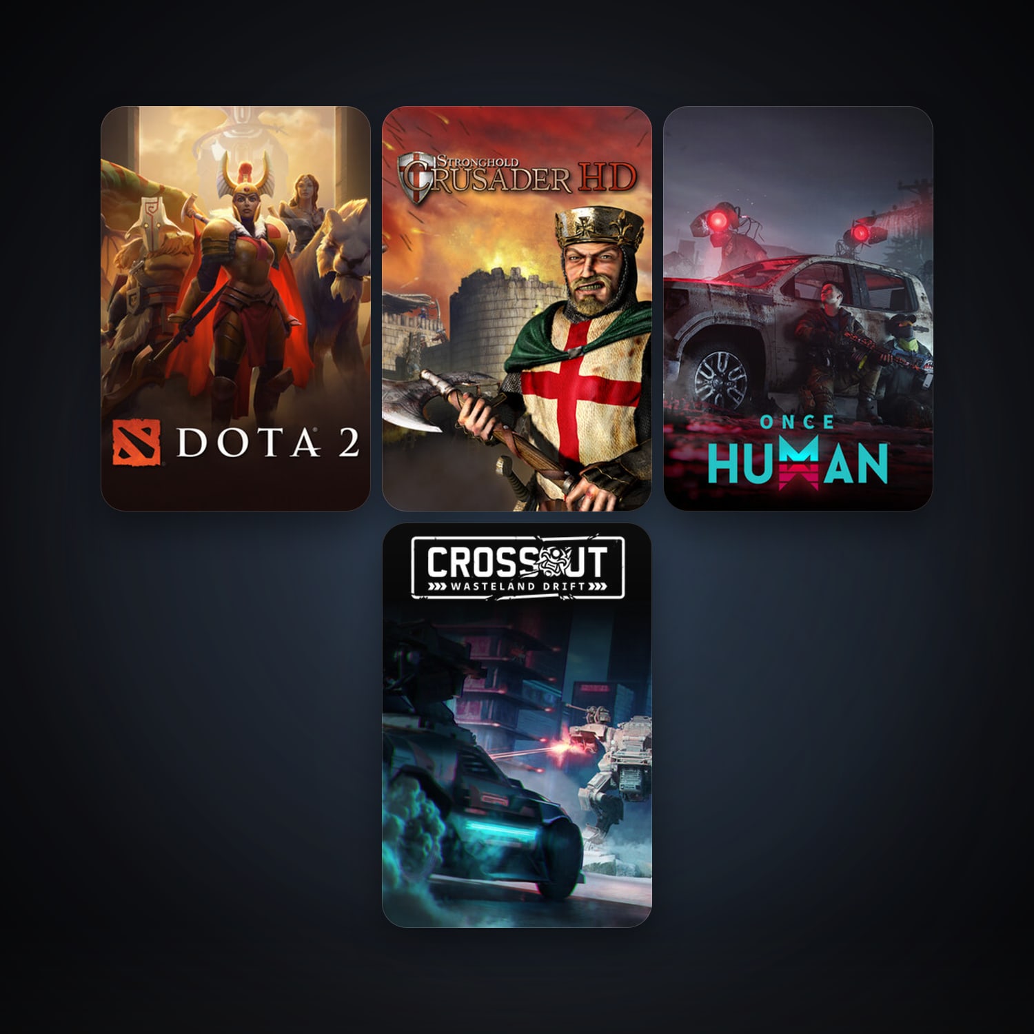 Dota 2 + Stronghold Crusader HD, 8 games, clean — HabibiAccounts