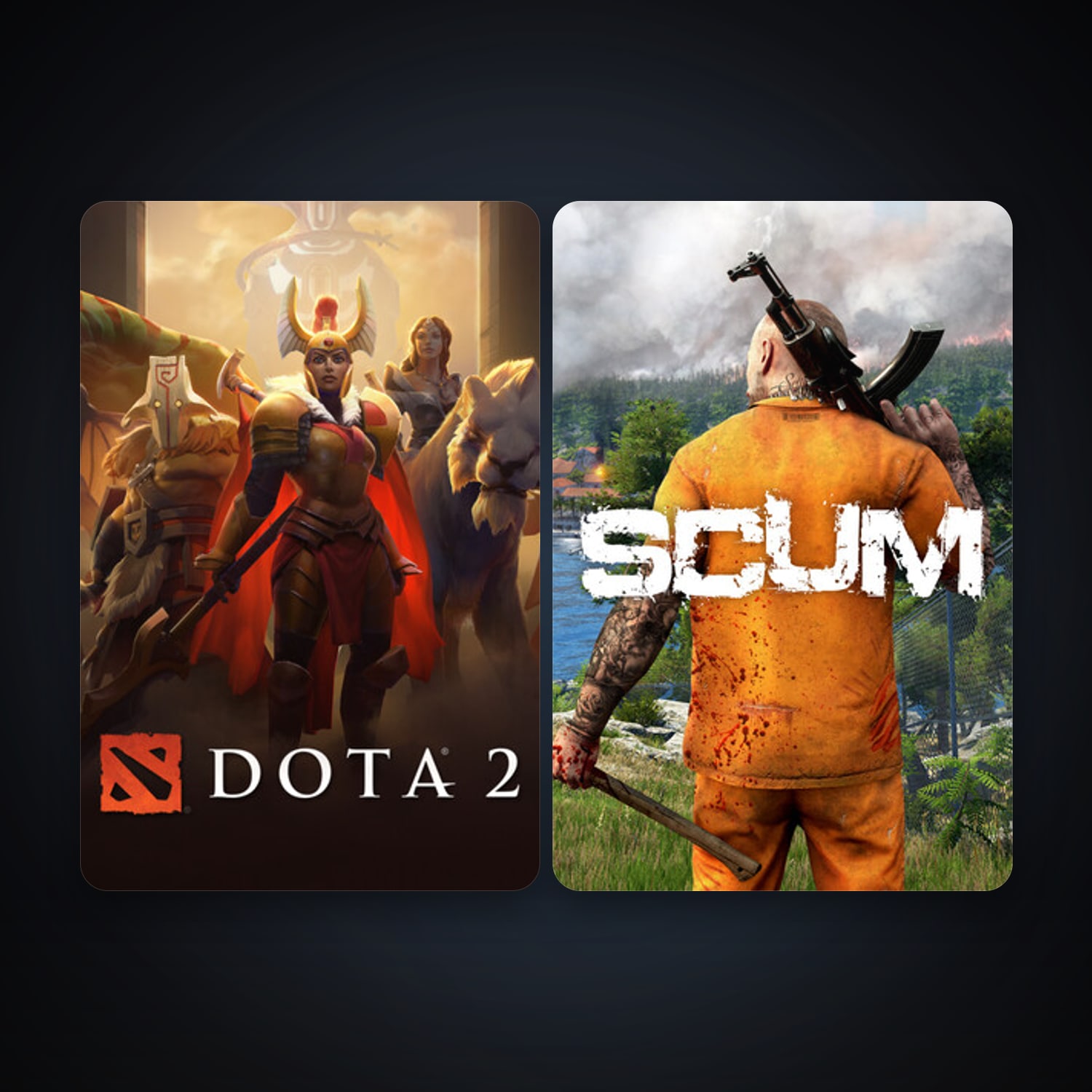 Dota 2 + SCUM, 3 games, clean — HabibiAccounts