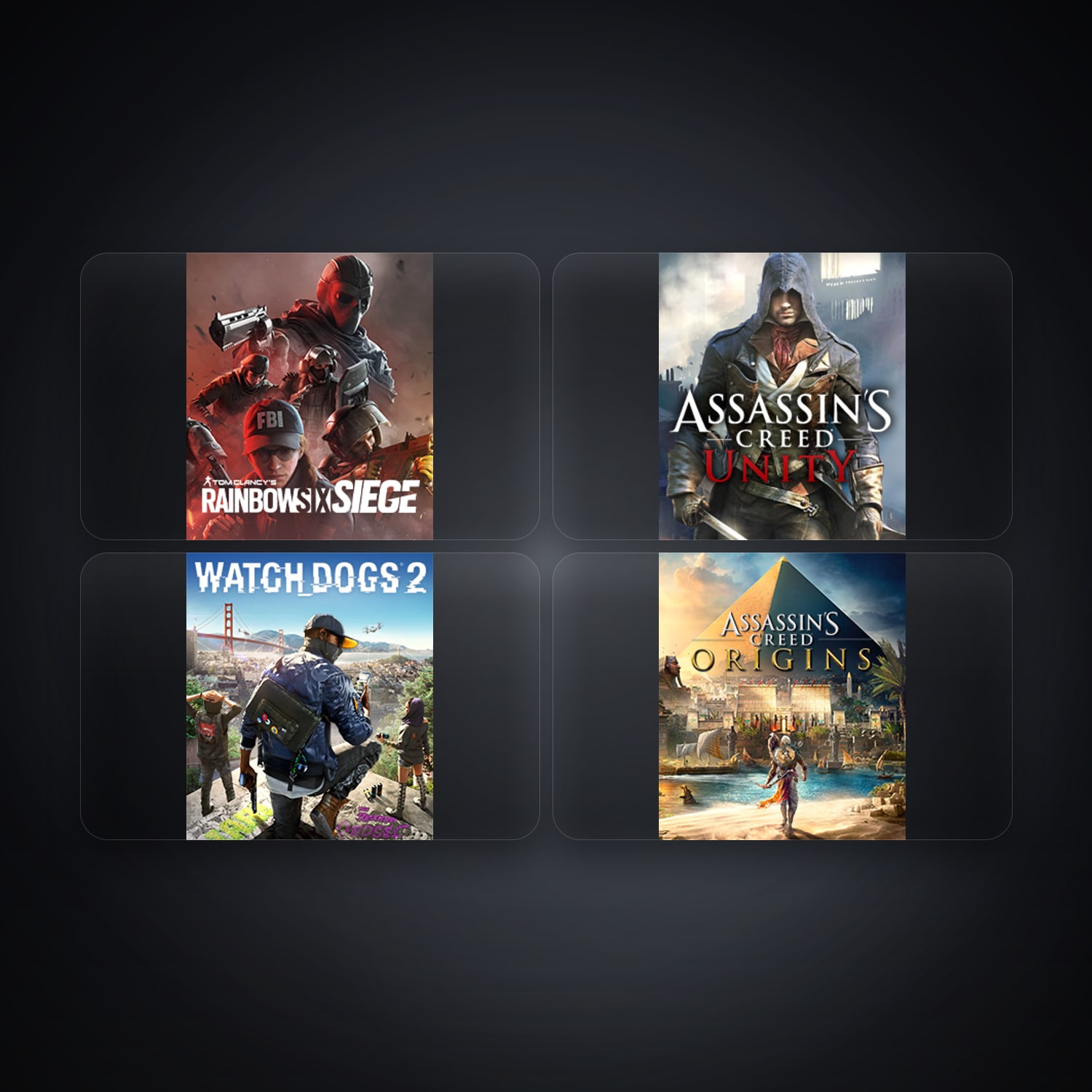 Ubisoft Tom Clancy's Rainbow Six Siege + Assassin's Creed Unity — TR — 4 games — HabibiAccounts