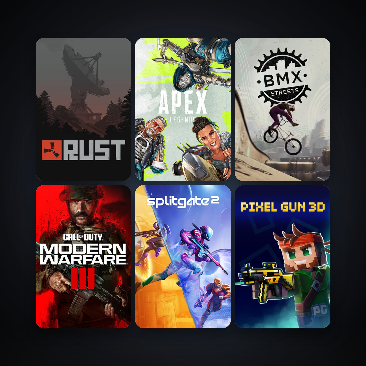 Warframe + Rust, 26 games, clean — HabibiAccounts