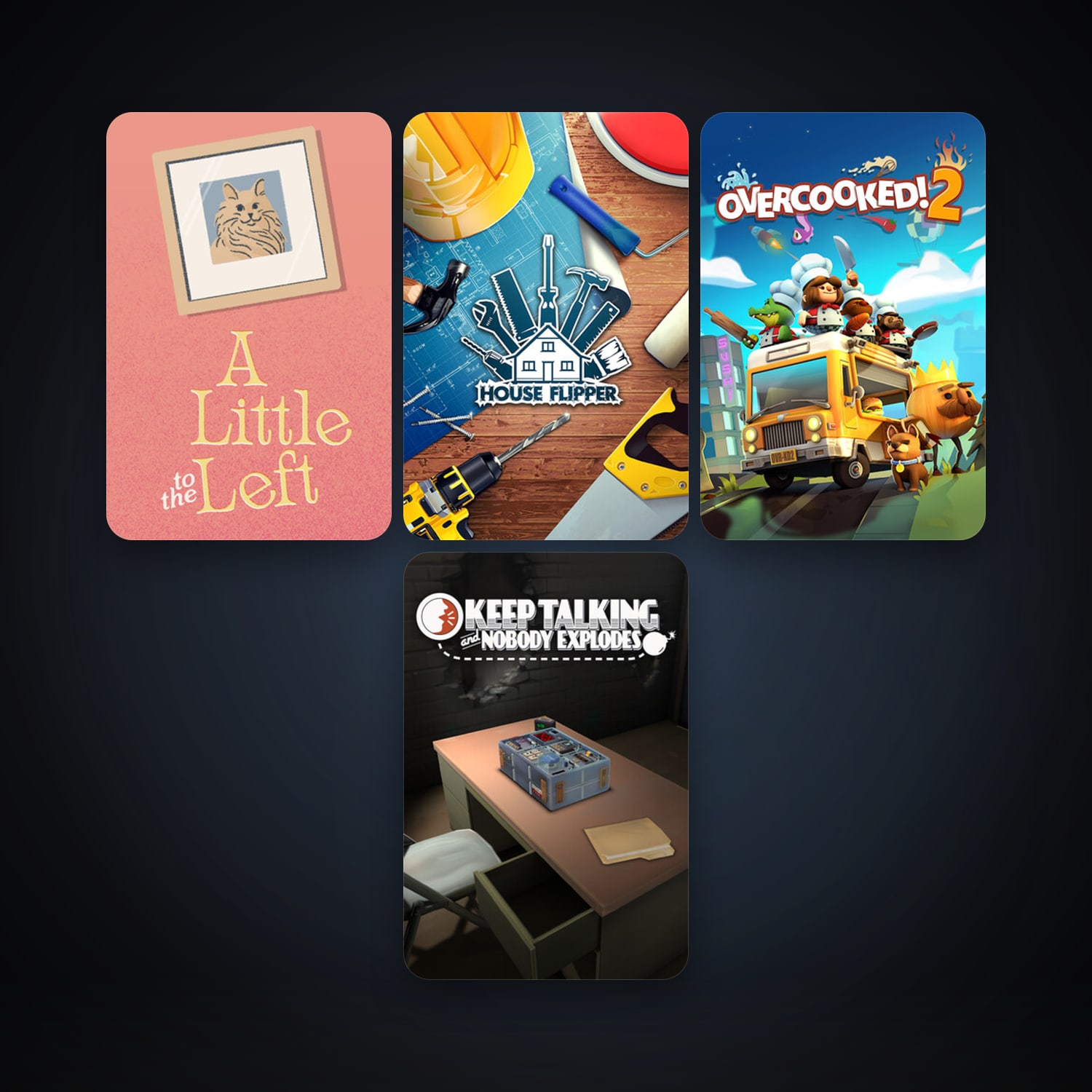 Keep Talking and Nobody Explodes + House Flipper, 7 games, clean — HabibiAccounts