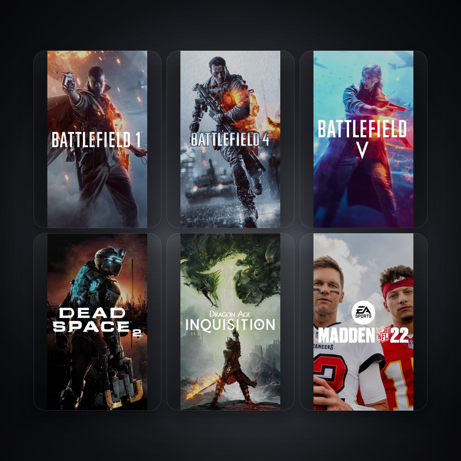 EA Battlefield 1 + Battlefield 4 — AR — 11 games — HabibiAccounts