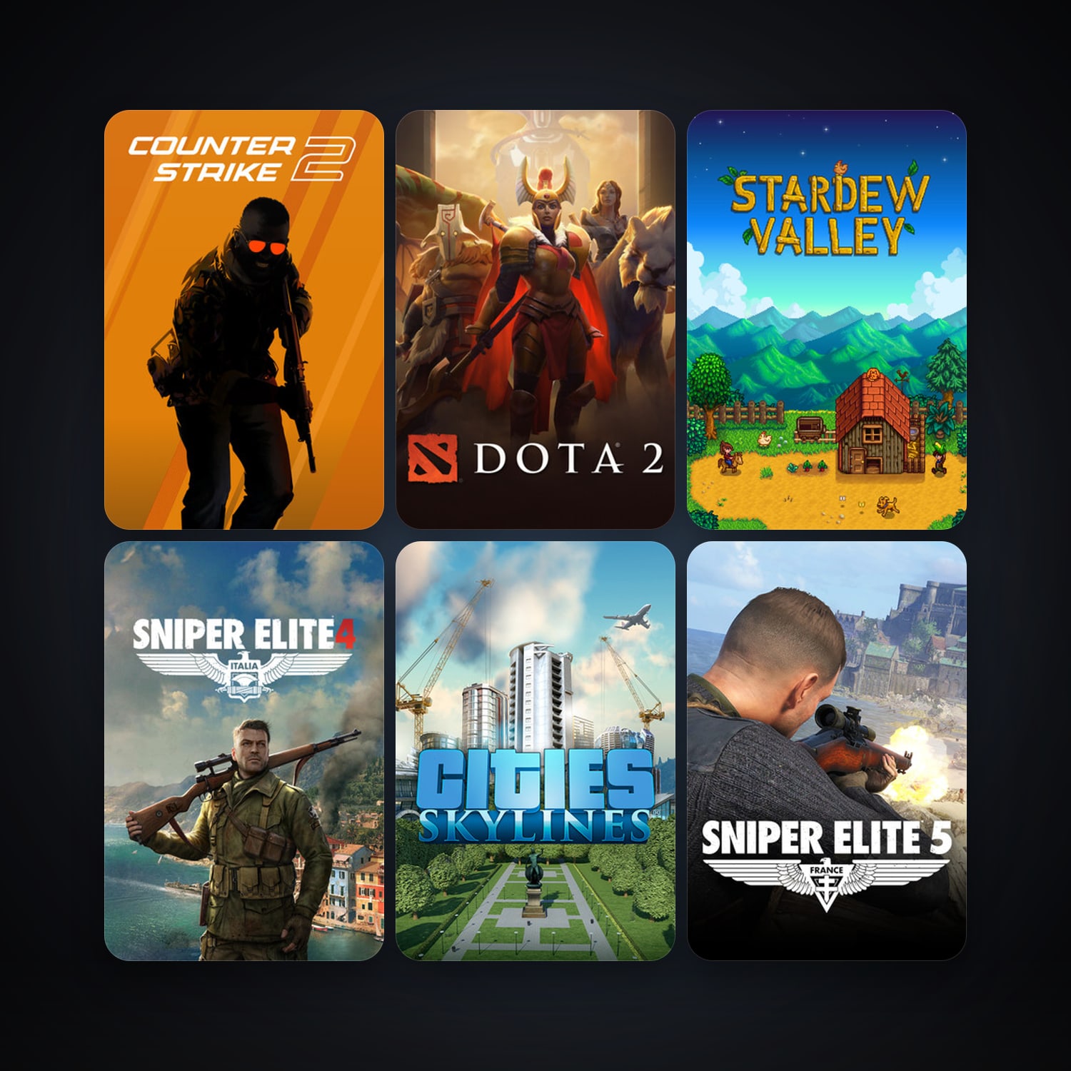 Dota 2 + CS2 Prime, 16 games, clean — HabibiAccounts