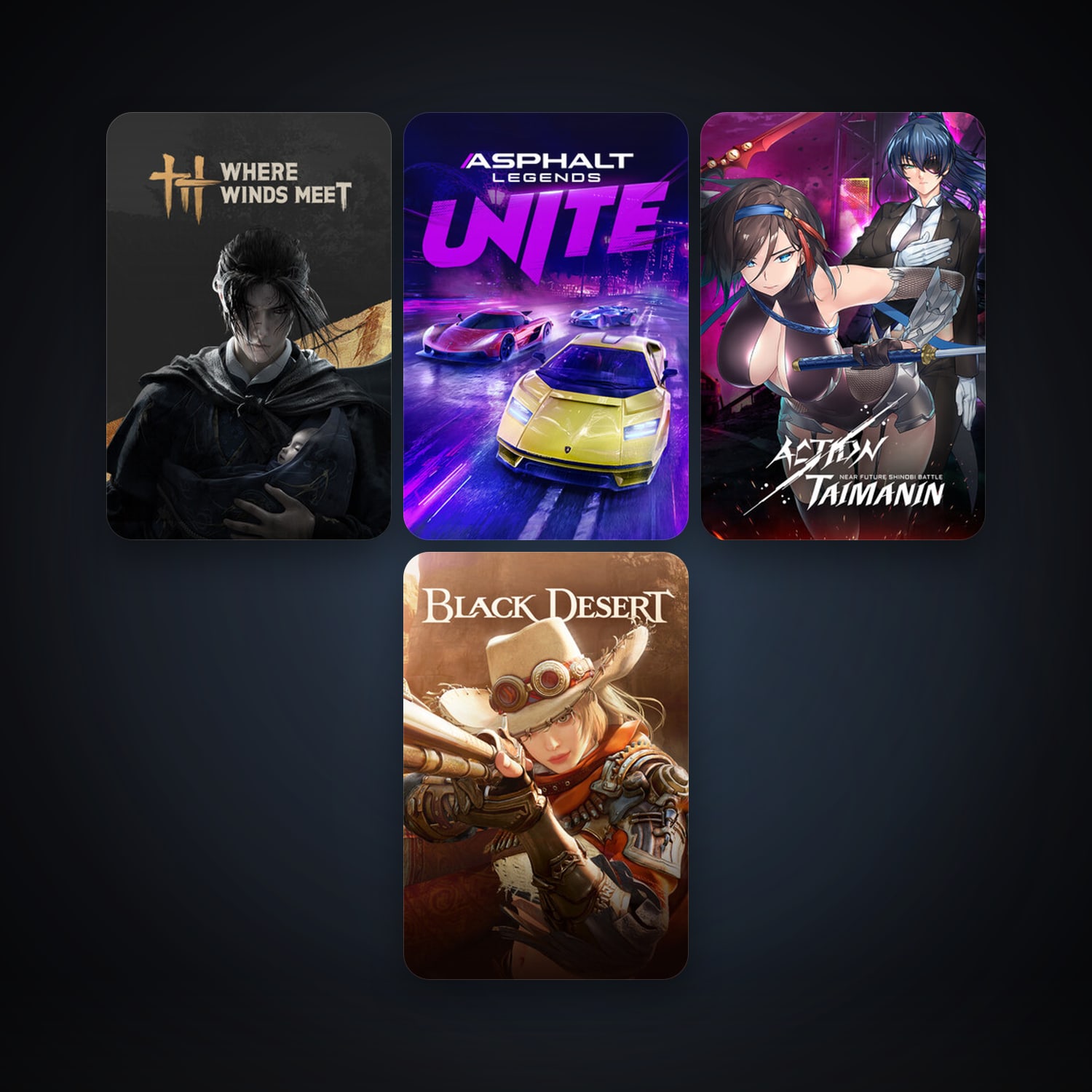 Black Desert Online + Action Taimanin, 7 games, clean — HabibiAccounts