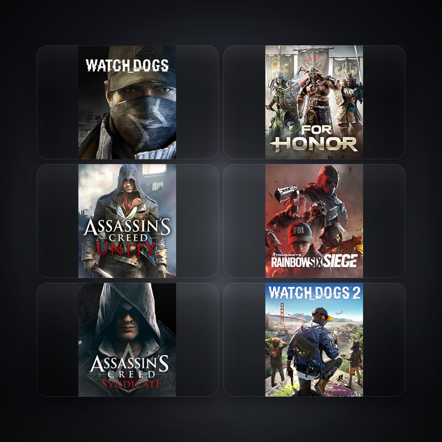 Watch_Dogs & For Honor | 7 لعبة — HabibiAccounts