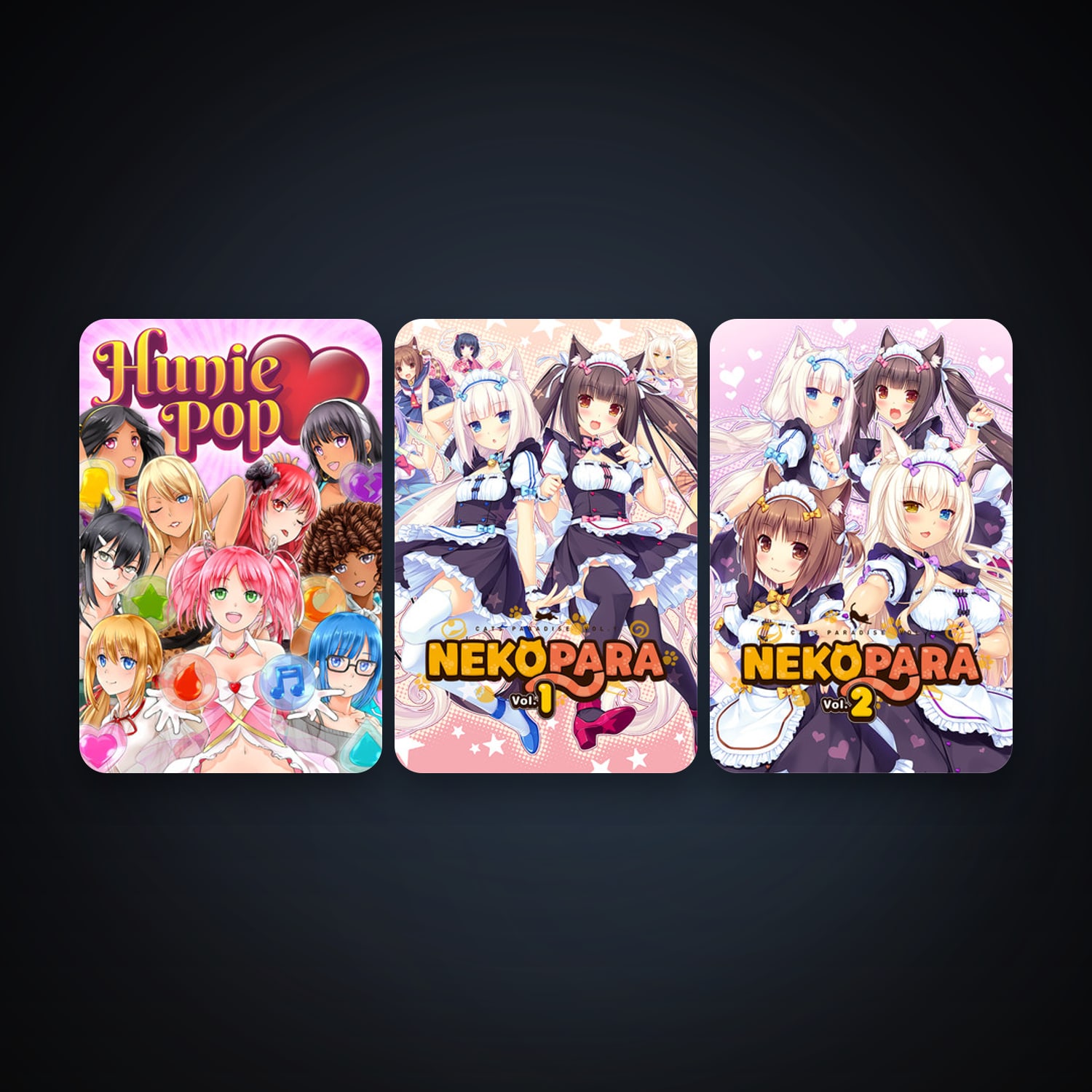 NEKOPARA Vol. 1 + HuniePop, 7 games, clean — HabibiAccounts
