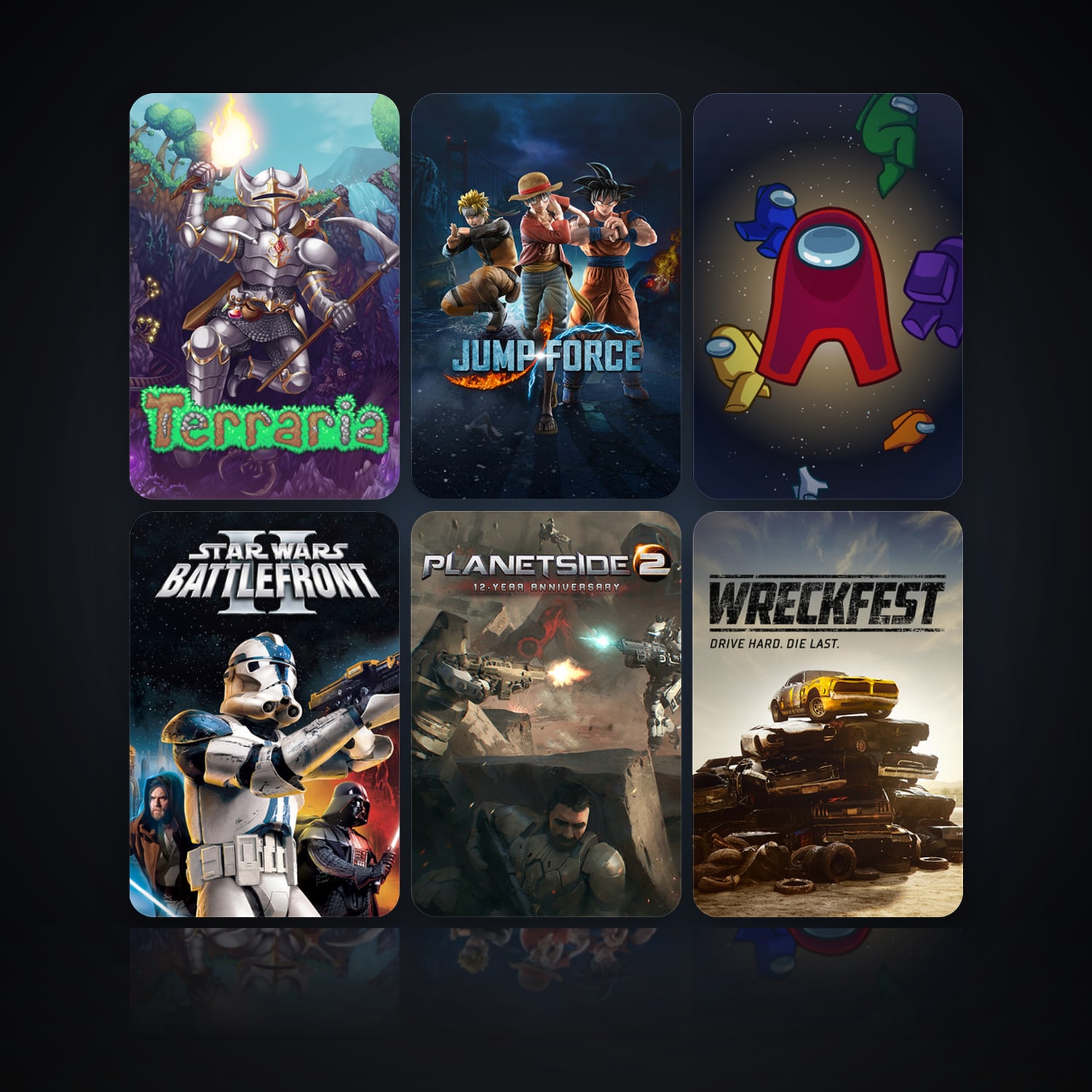 Terraria & JUMP FORCE | 10 Games | Clean — HabibiAccounts