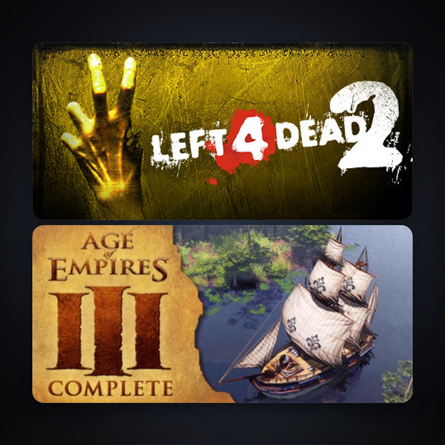 Left 4 Dead 2 & Age of Empires III | Clean — HabibiAccounts