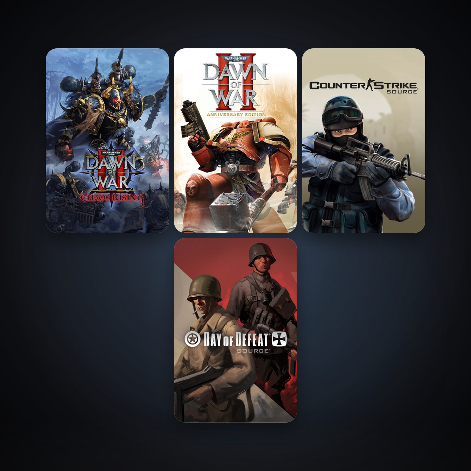 Counter-Strike: Source + Day of Defeat: Source, 6 games, clean — HabibiAccounts