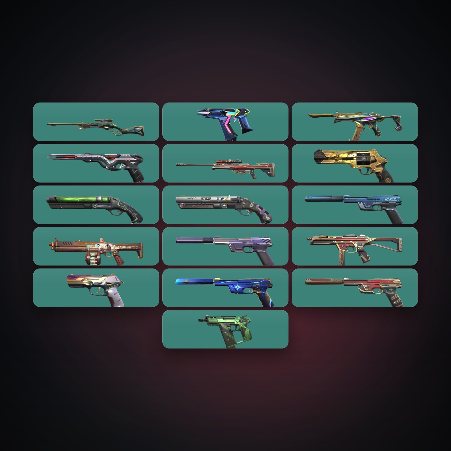 LA Plat 1 locker — 17 skins, lvl 230 — HabibiAccounts