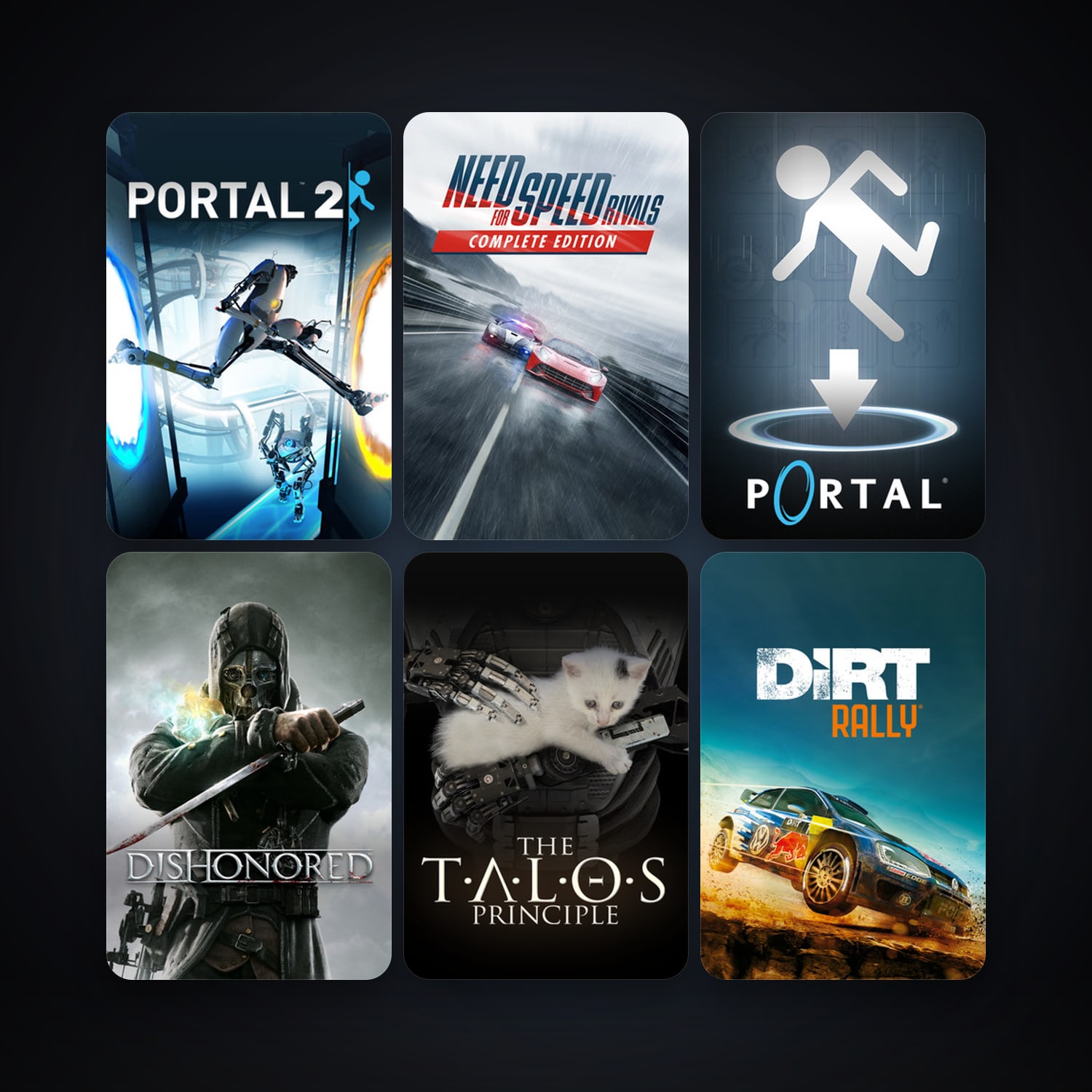 Portal + Portal 2, 8 games, clean — HabibiAccounts