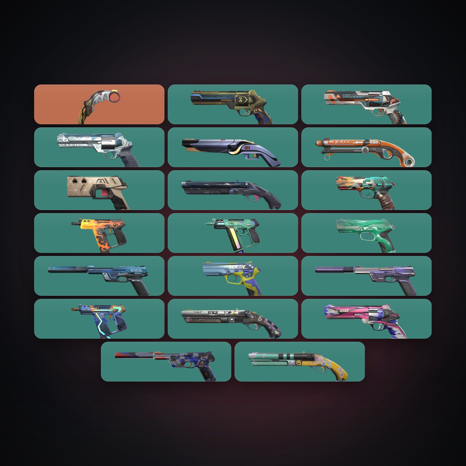 AP Gold 3 locker — 1 knives, 20 skins, lvl 279 — HabibiAccounts