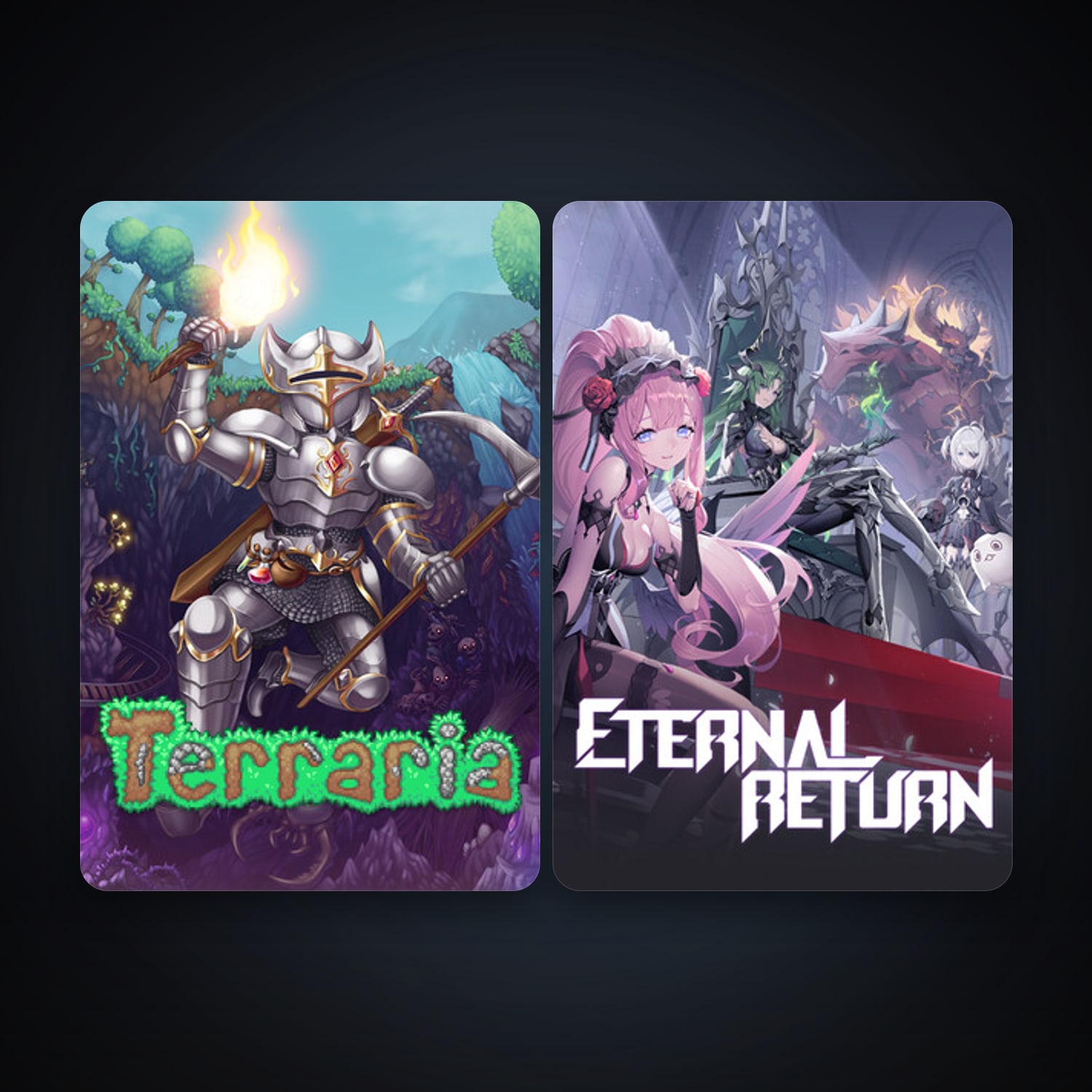 Terraria + Eternal Return, 3 games, clean — HabibiAccounts