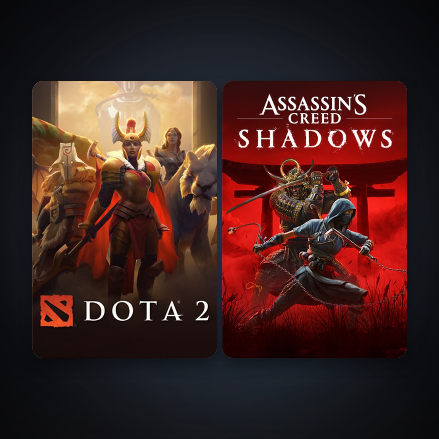 Dota 2 + Assassin’s Creed Shadows, 6 games, clean — HabibiAccounts