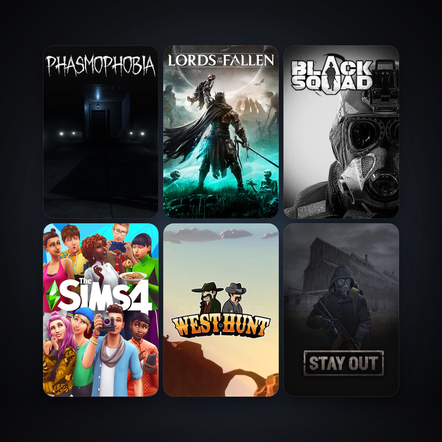 Black Squad + Phasmophobia, 13 games, clean — HabibiAccounts