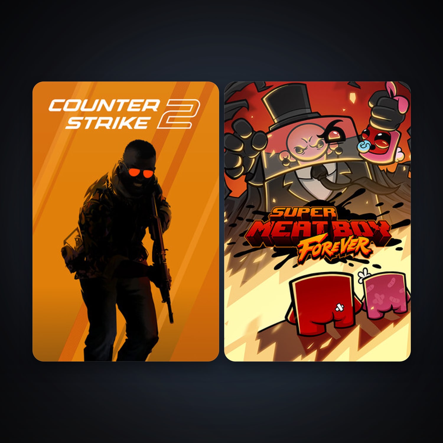 CS2 Prime + Super Meat Boy Forever, 2 games, clean — HabibiAccounts