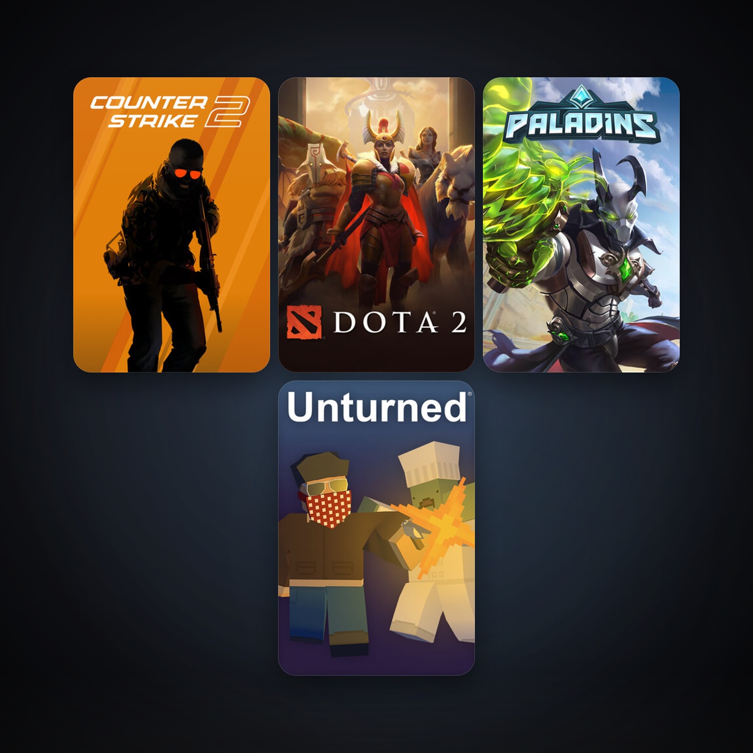 Dota 2 + CS2 Prime, 4 games, clean — HabibiAccounts
