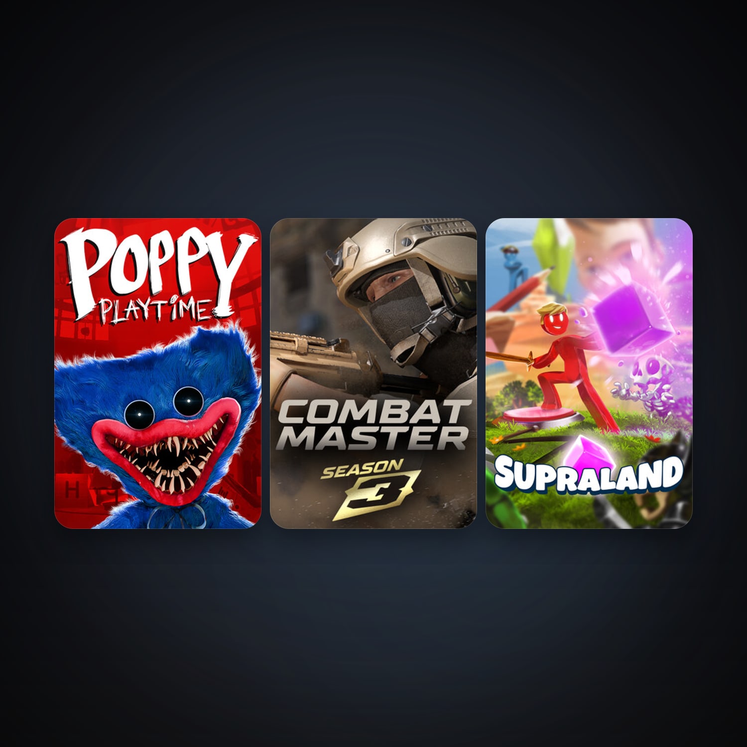 Supraland + Poppy Playtime, 9 games, clean — HabibiAccounts