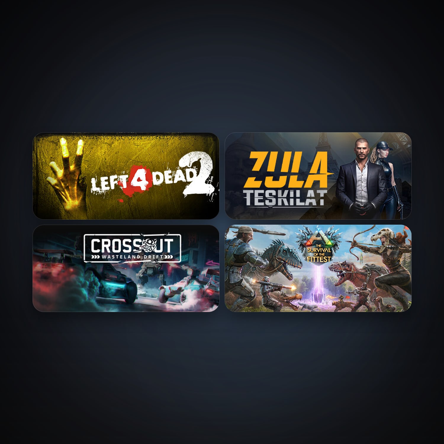 Left 4 Dead 2 + Crossout, 9 games, clean — HabibiAccounts