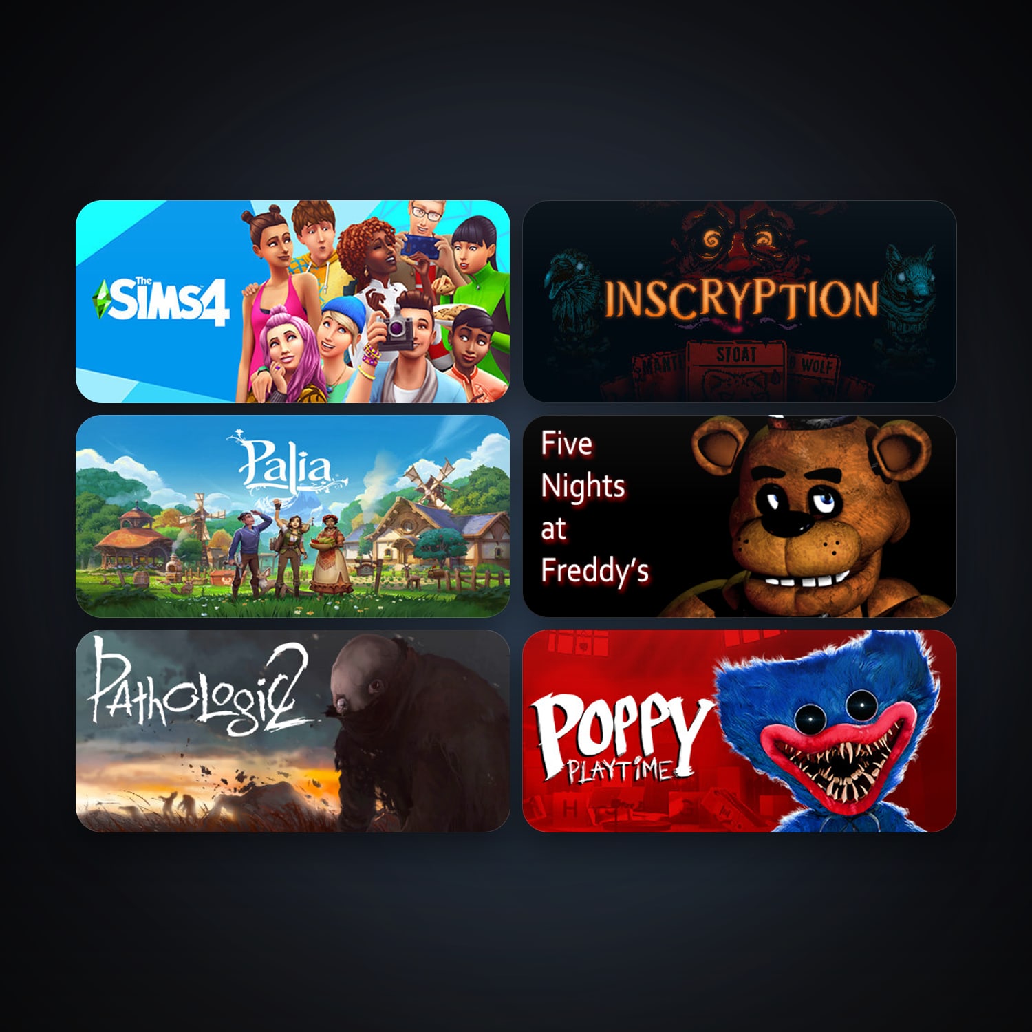 Five Nights at Freddy's + Pathologic 2, 9 games, clean — HabibiAccounts