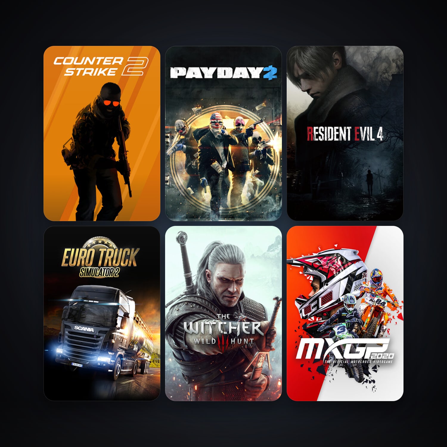 CS2 Prime + PAYDAY 2, 7 games, clean — HabibiAccounts