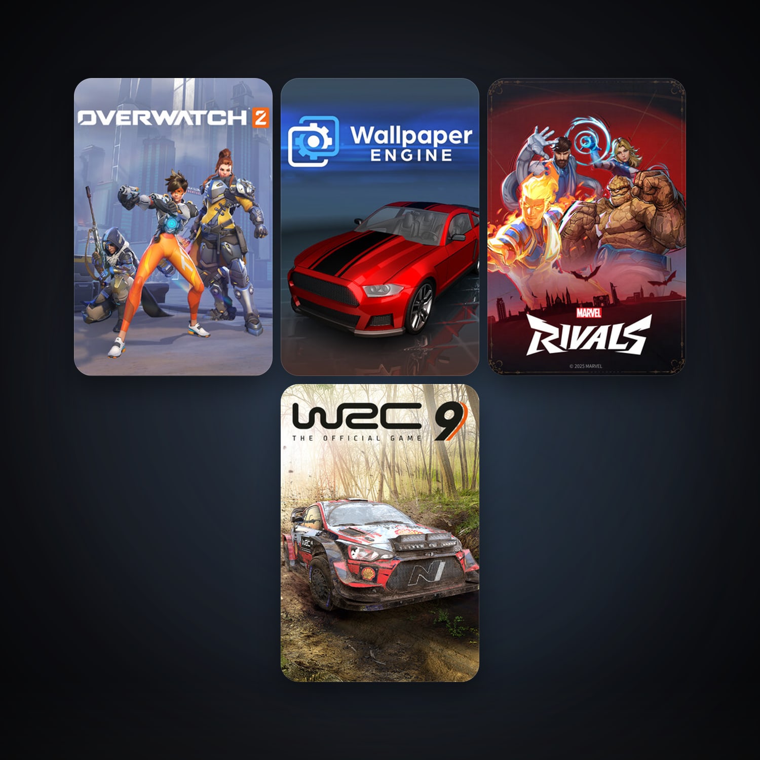 Wallpaper Engine + WRC 9 FIA World Rally Championship, 7 games, clean — HabibiAccounts