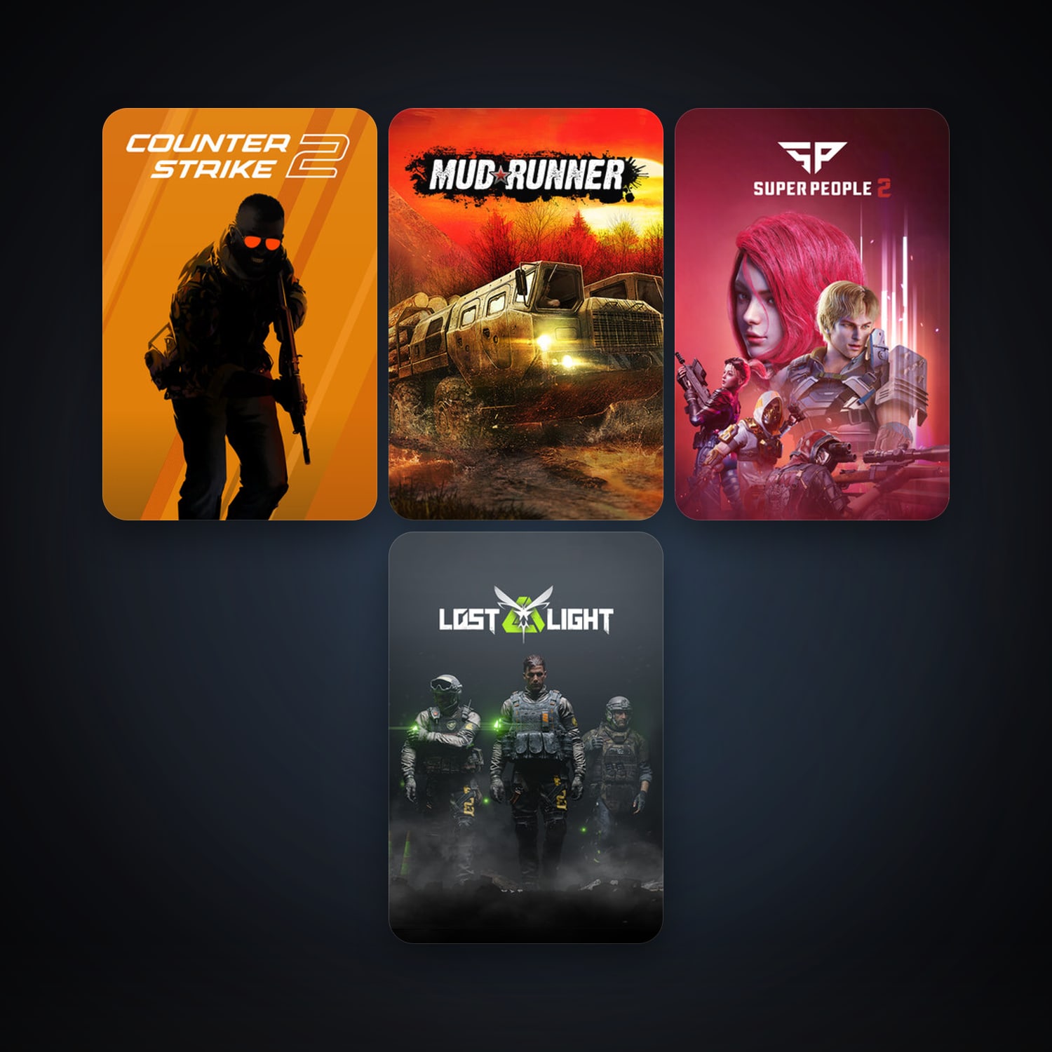 CS2 Prime + Spintires: MudRunner, 7 games, clean — HabibiAccounts