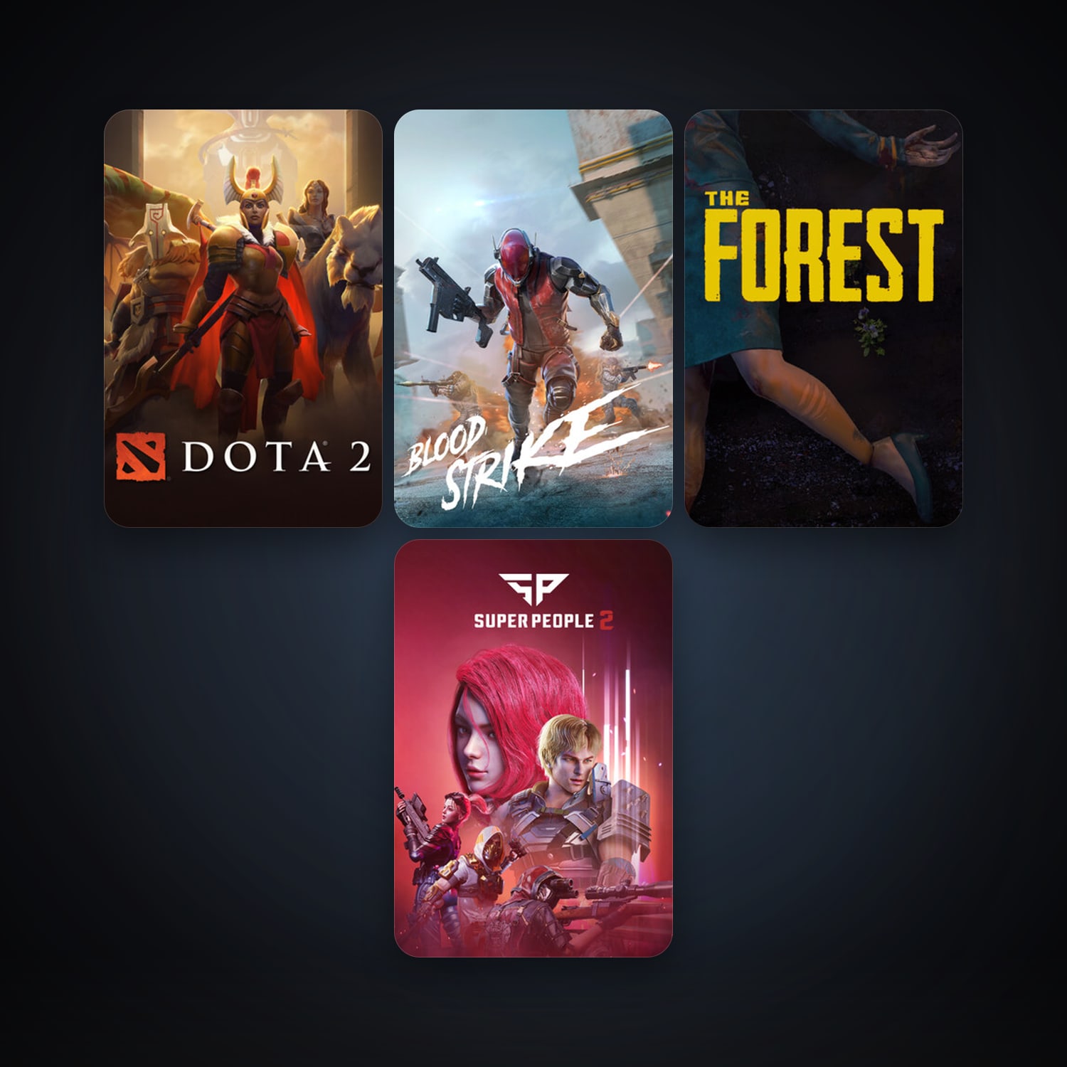 Dota 2 + The Forest, 7 games, clean — HabibiAccounts