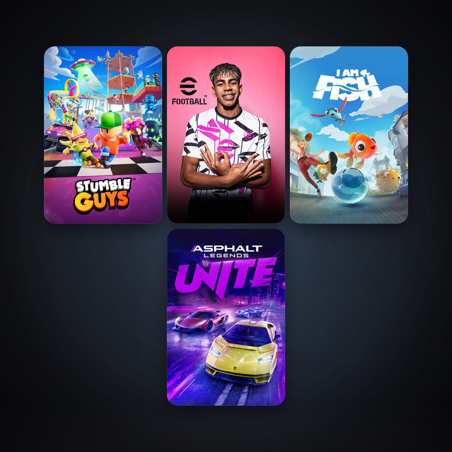 I Am Fish + eFootball 2024, 11 games, clean — HabibiAccounts