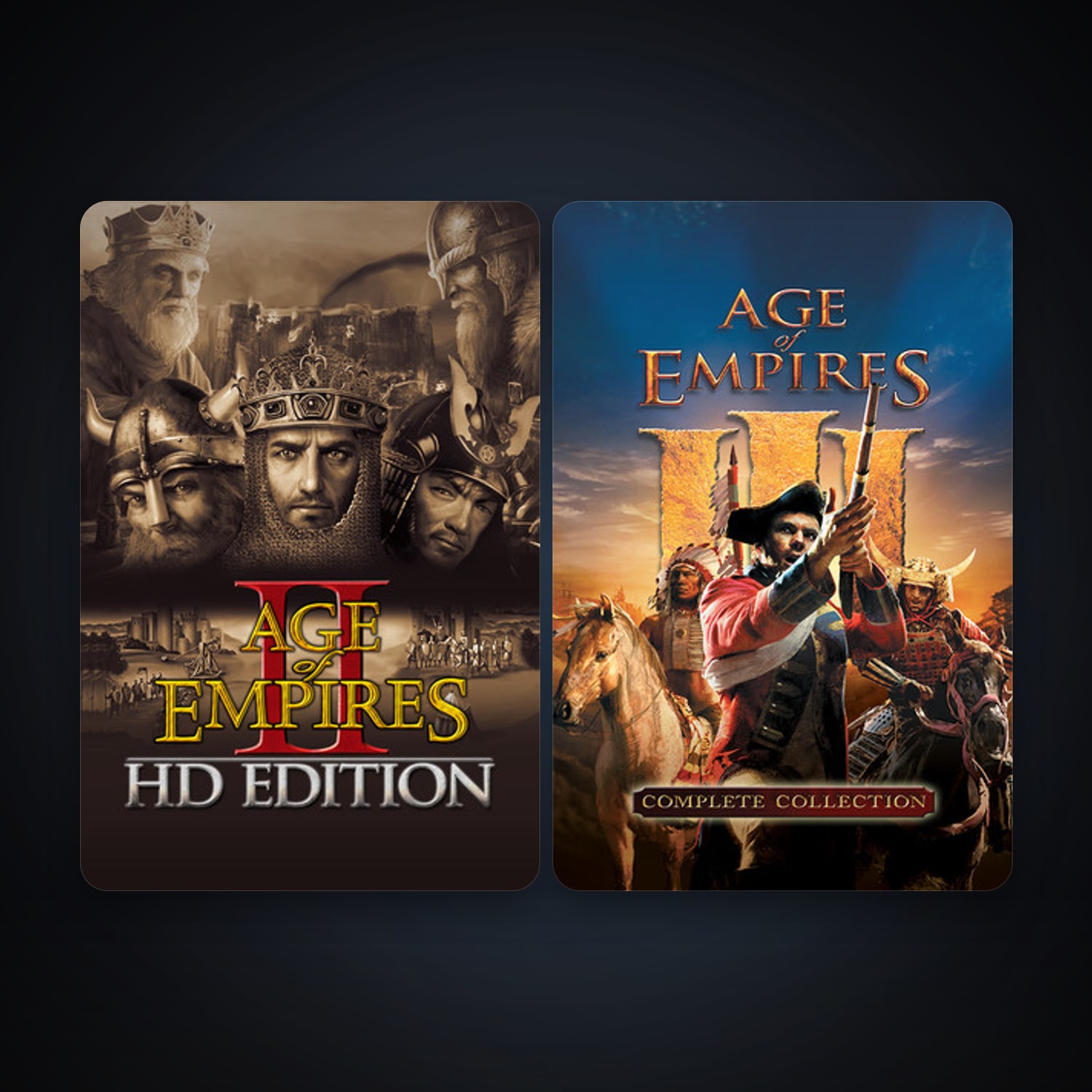 Age of Empires III + Age of Empires II, 2 games, clean — HabibiAccounts