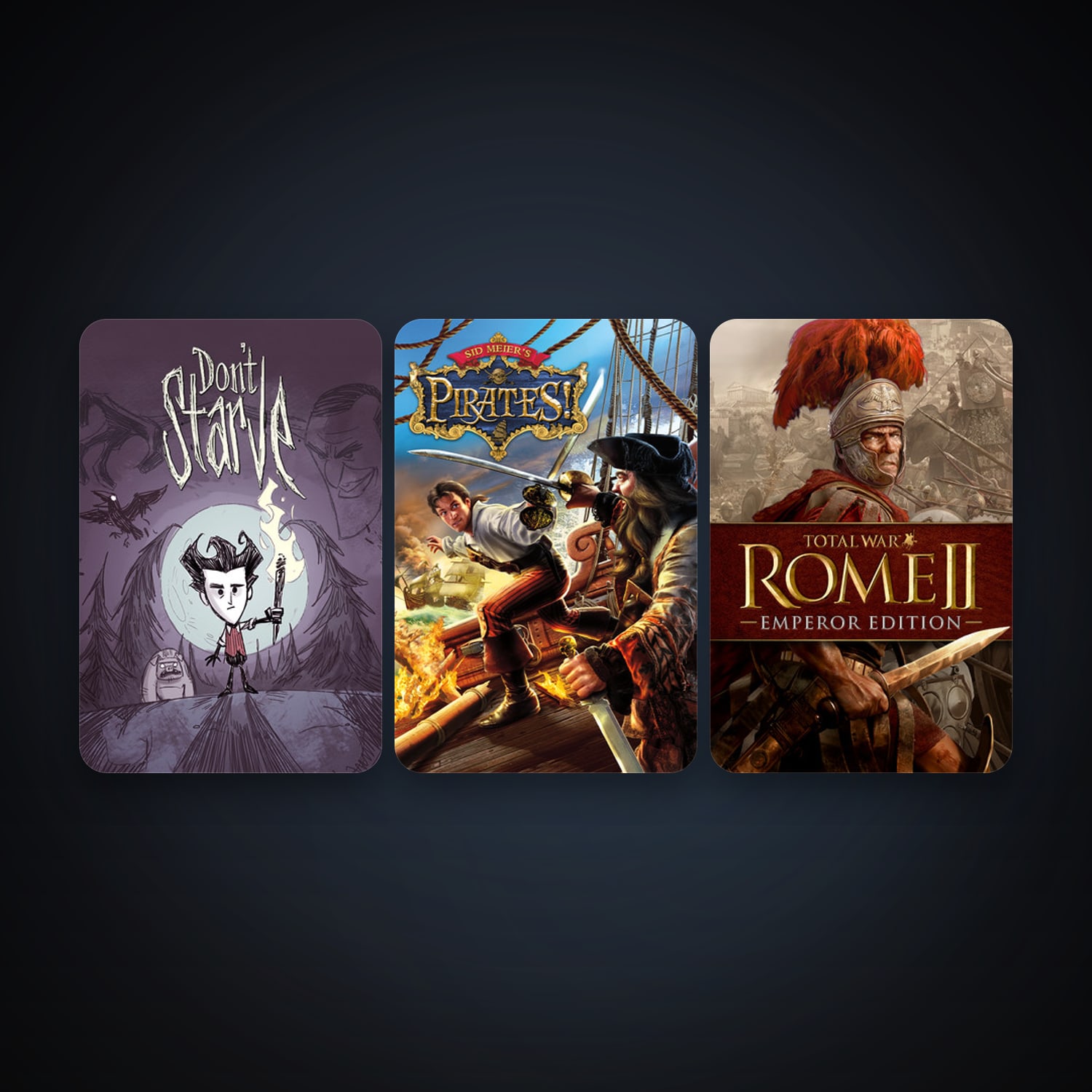 Don't Starve & Sid Meier's Pirates! — HabibiAccounts