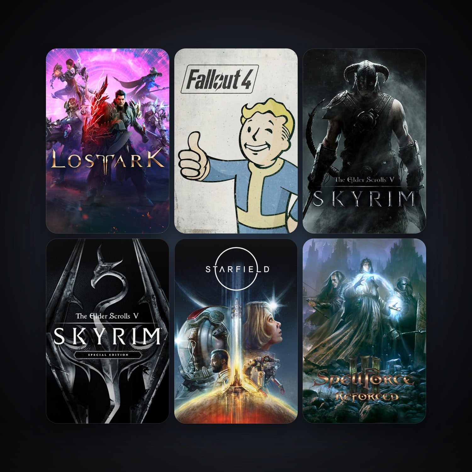 The Elder Scrolls V: Skyrim + SpellForce 3, 103 games, Steam 13, clean — HabibiAccounts