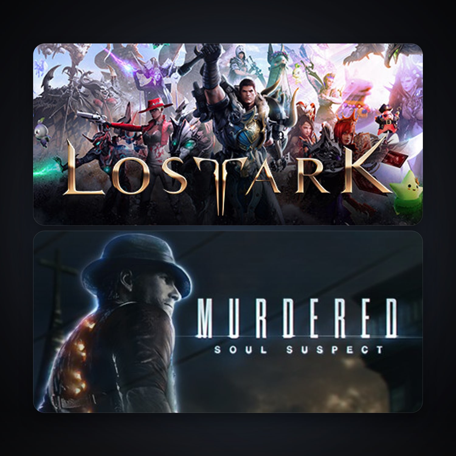 Murdered: Soul Suspect + Lost Ark, 5 games, clean — HabibiAccounts
